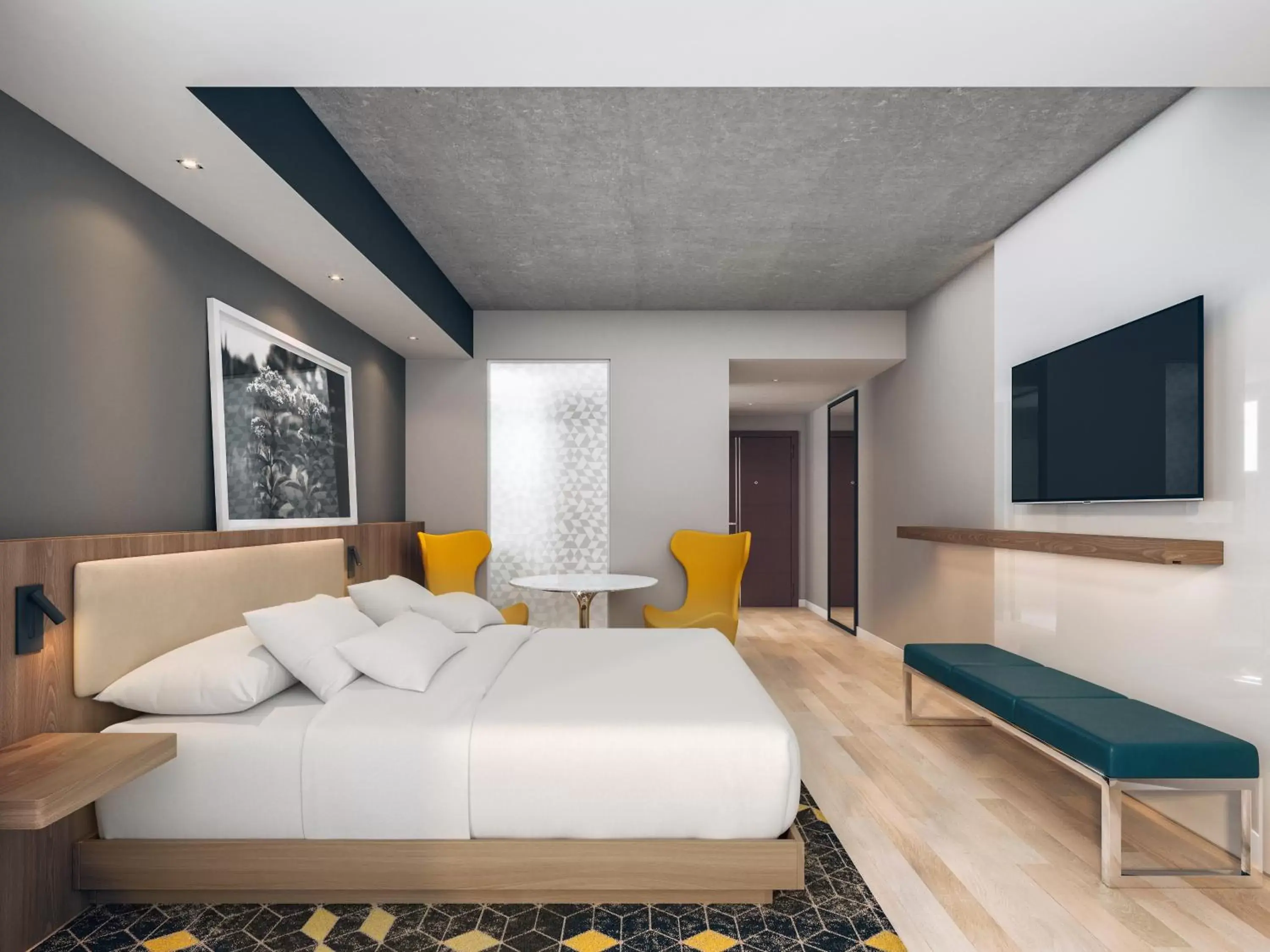 Bedroom, Seating Area in Humaniti Hotel Montreal, Autograph Collection