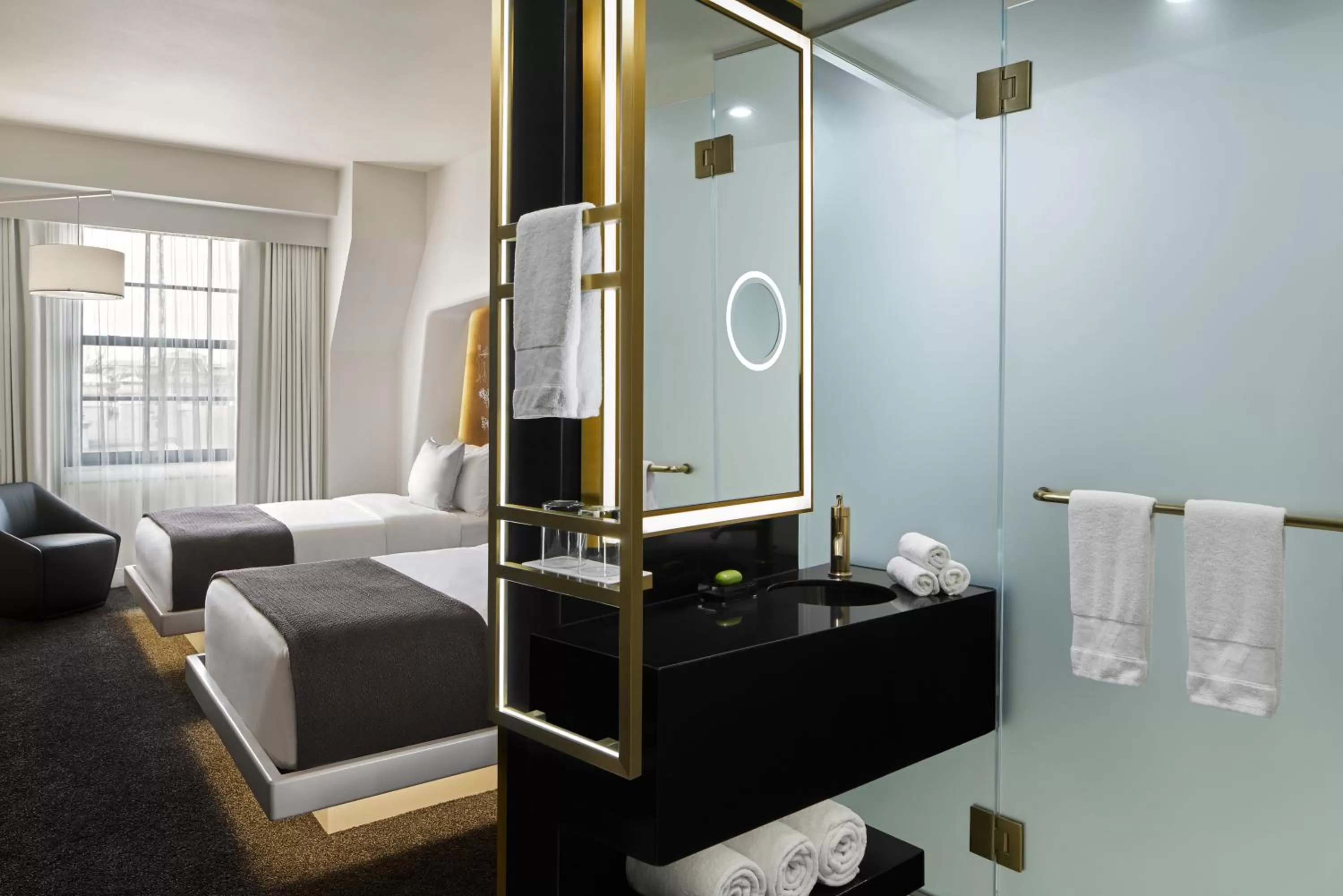 Bed in Hotel Washington