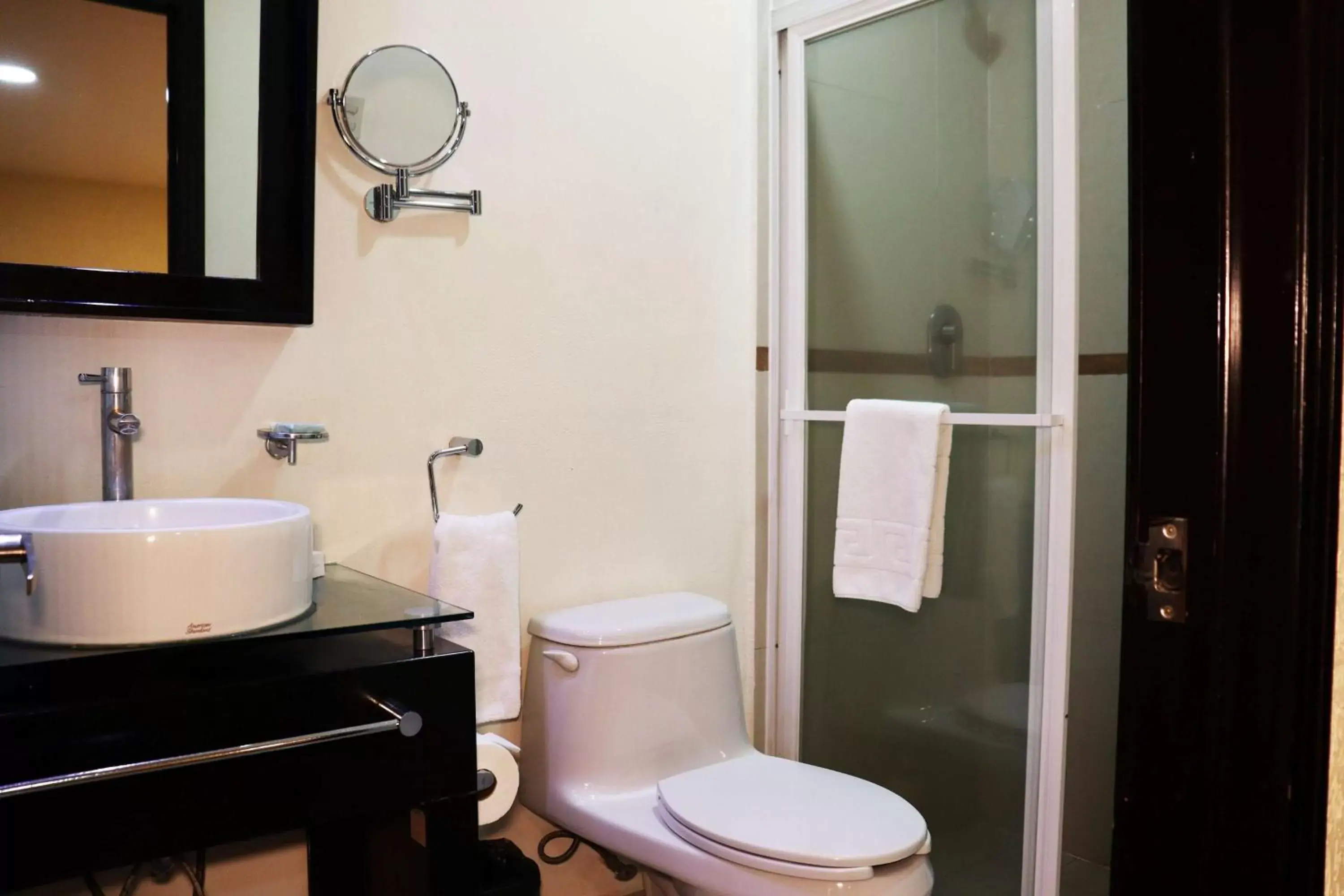 TV and multimedia, Bathroom in Wyndham Garden Aguascalientes Hotel & Casino