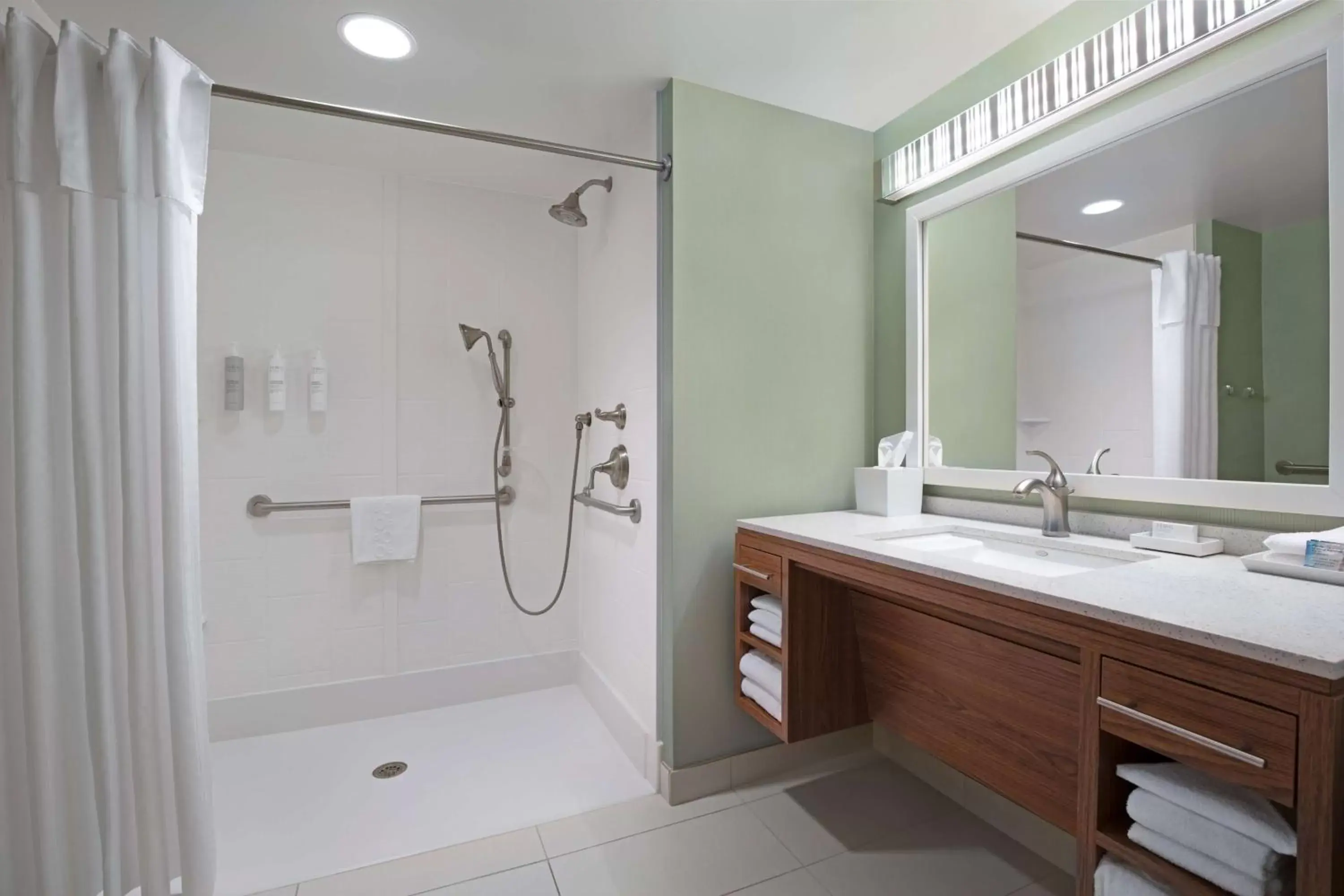 Shower, Bathroom in Home2 Suites By Hilton Joliet Plainfield