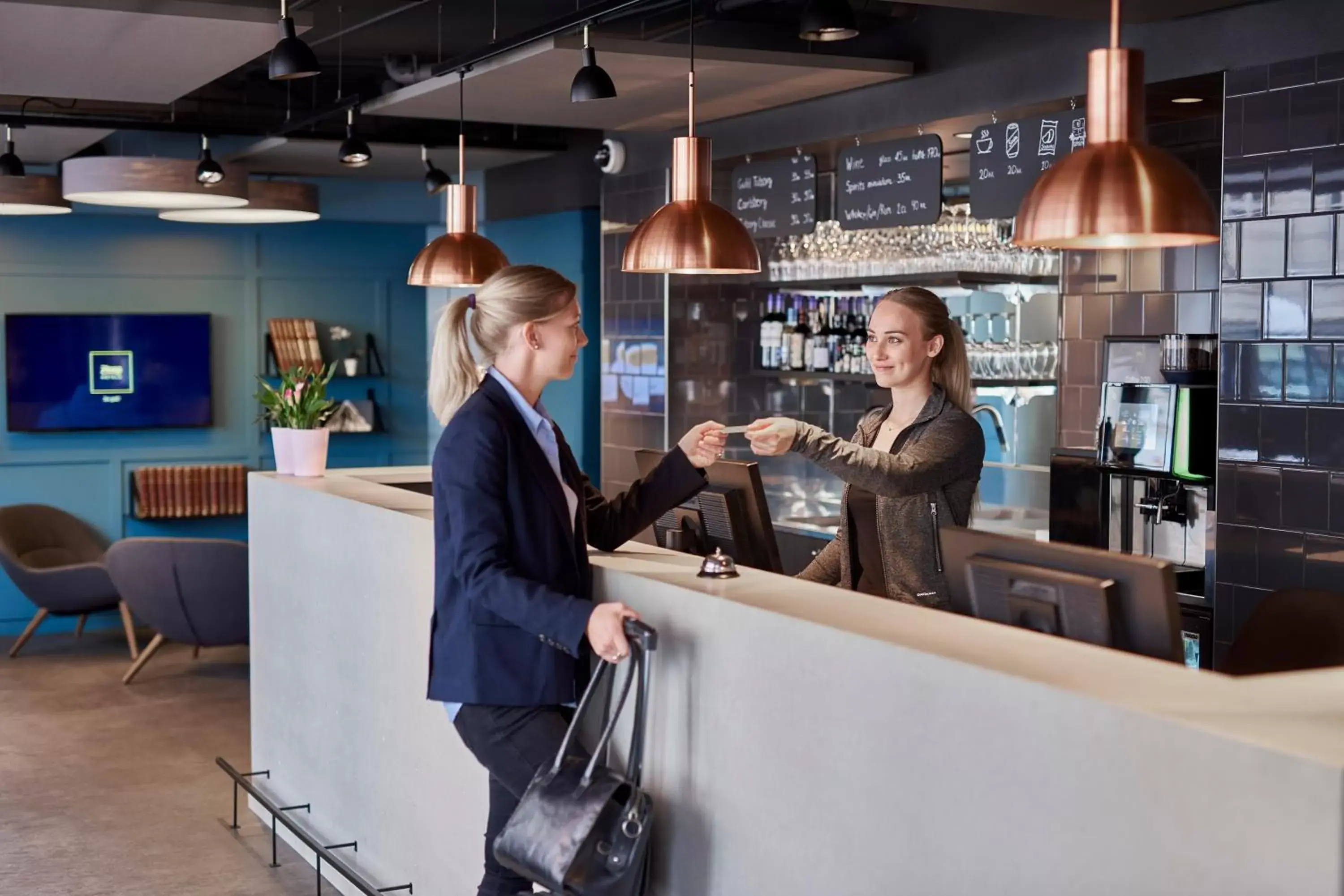 Lobby or reception in Zleep Hotel Copenhagen City Lobby or reception in Zleep Hotel Copenhagen City