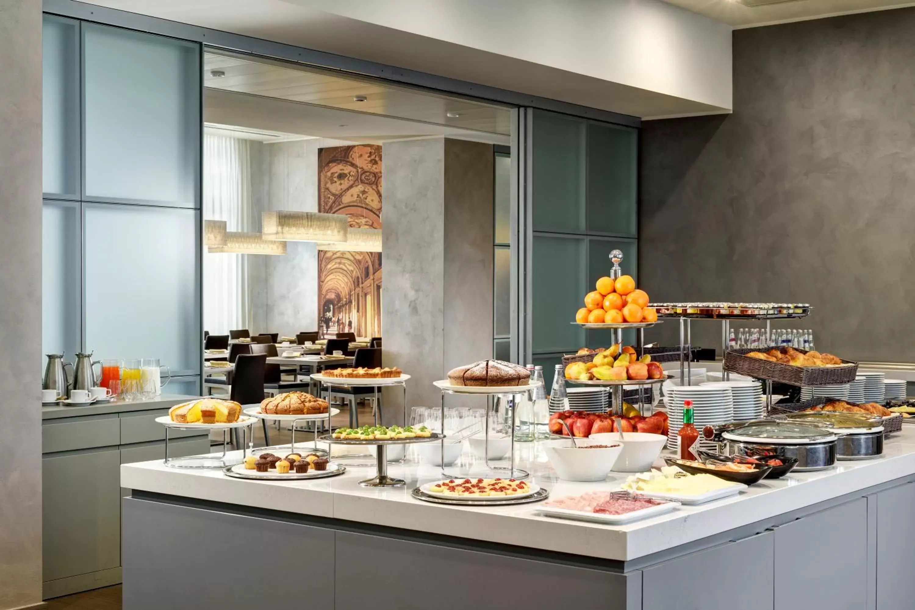 Buffet breakfast, Food in UNAHOTELS San Vitale Bologna