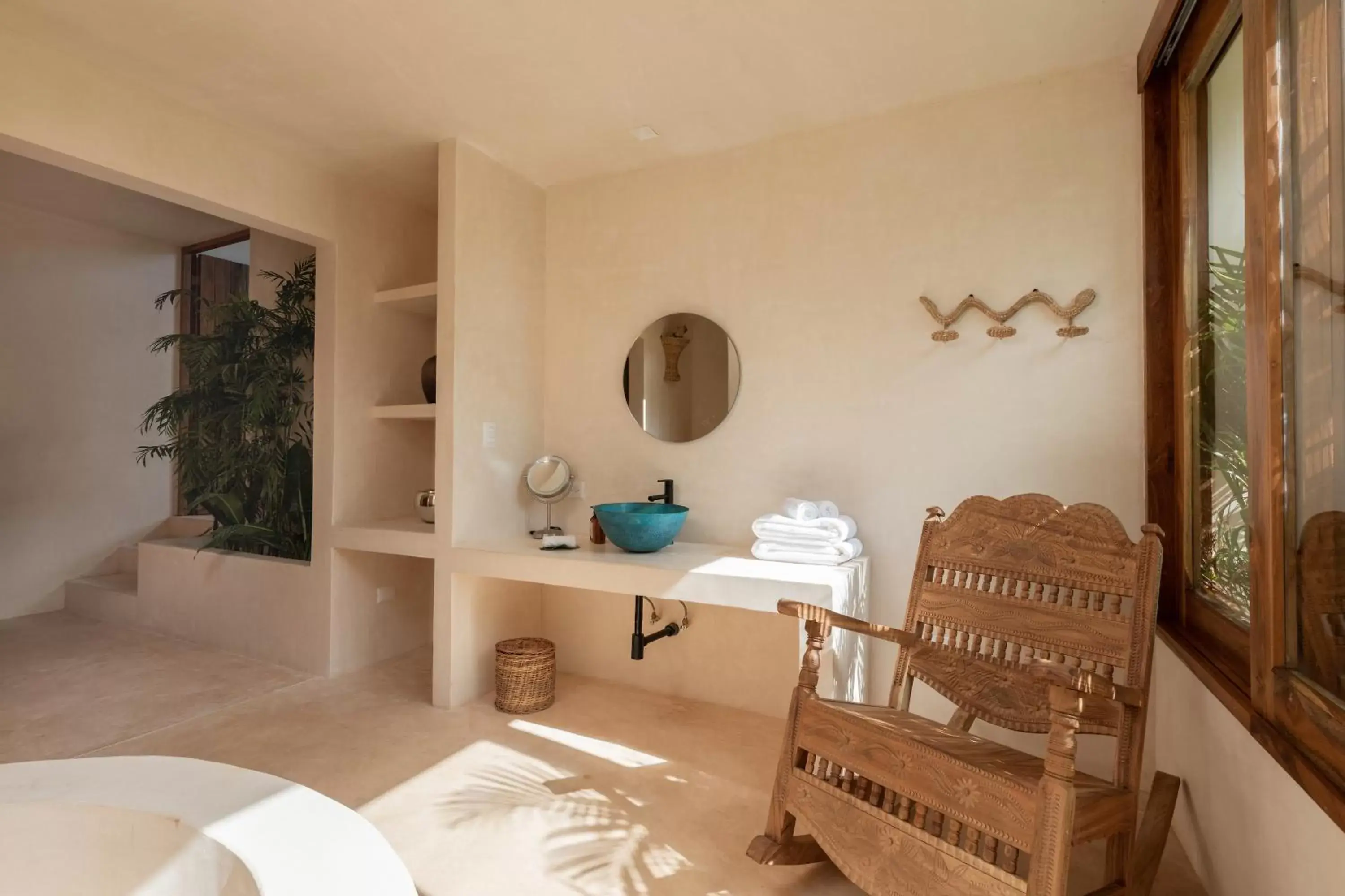 Bathroom, Dining Area in La Valise Tulum