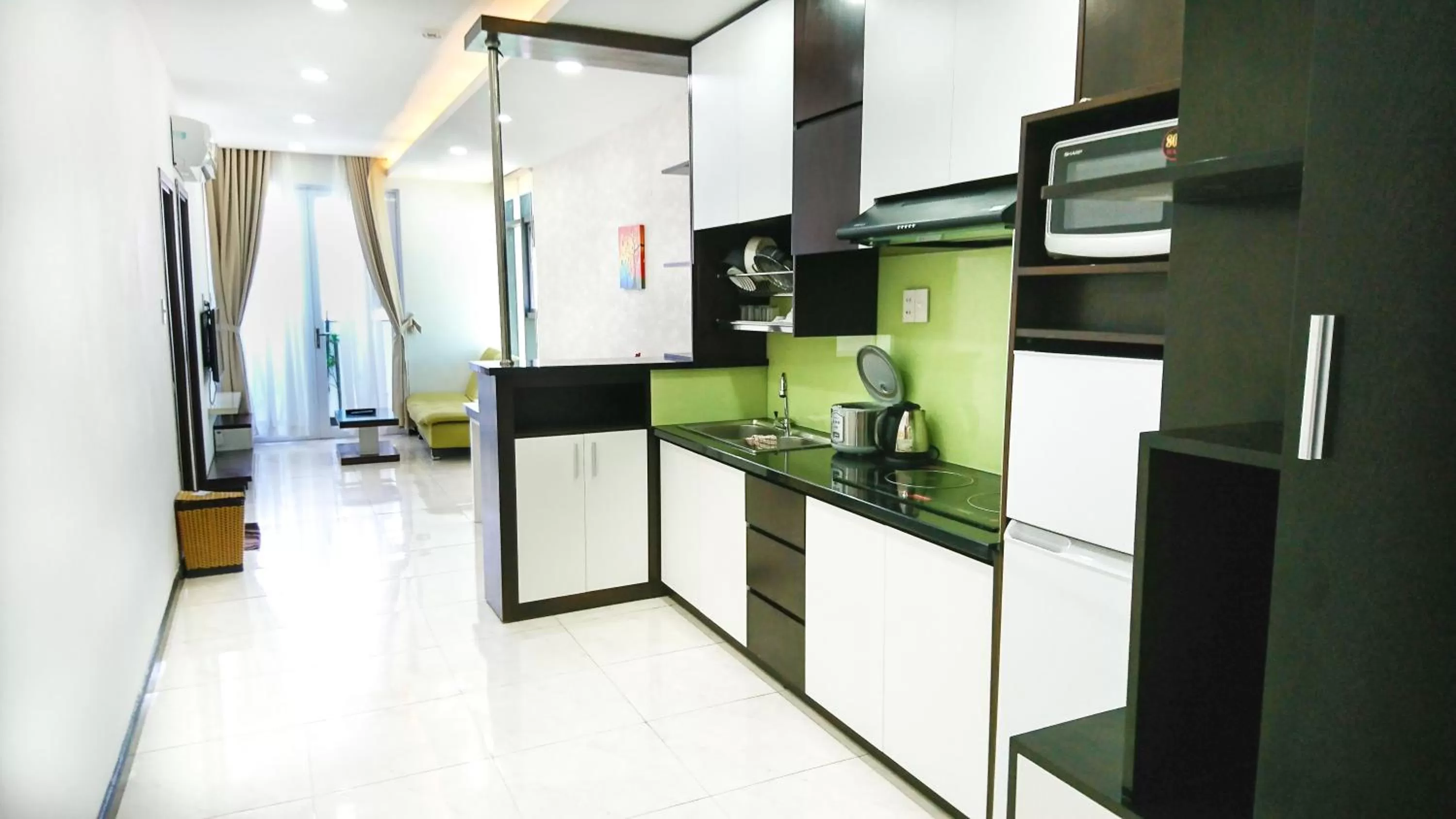 Kitchen or kitchenette in Gold Ocean Apartment Nha Trang