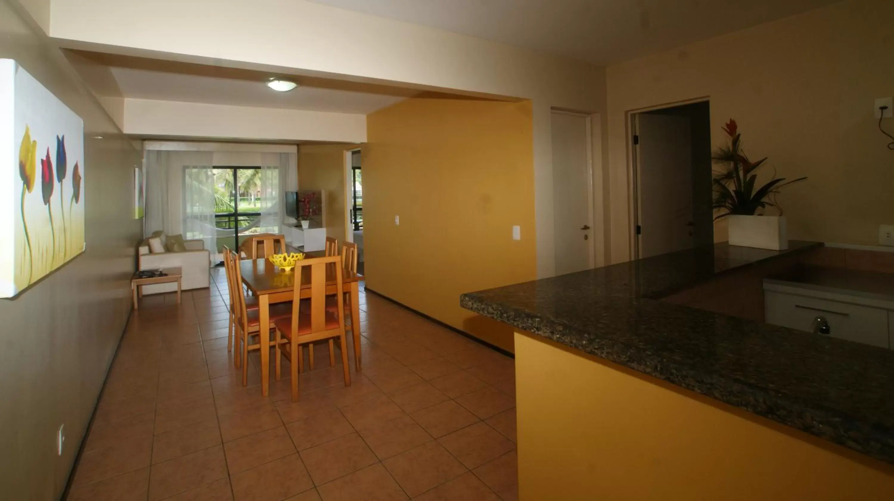 Living room, Kitchen/Kitchenette in Aquaville Resort