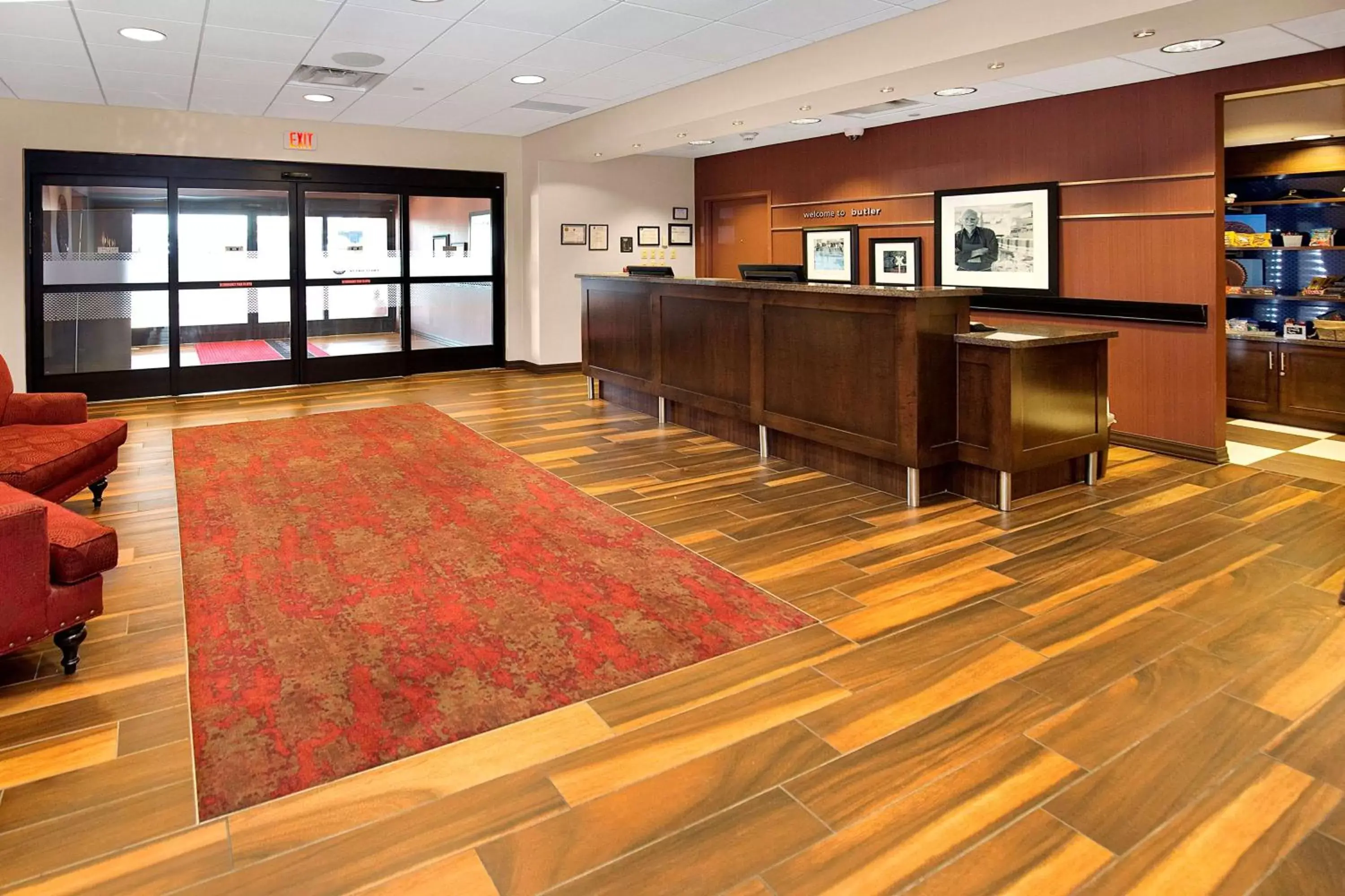 Lobby or reception in Hampton Inn Butler Lobby or reception in Hampton Inn Butler