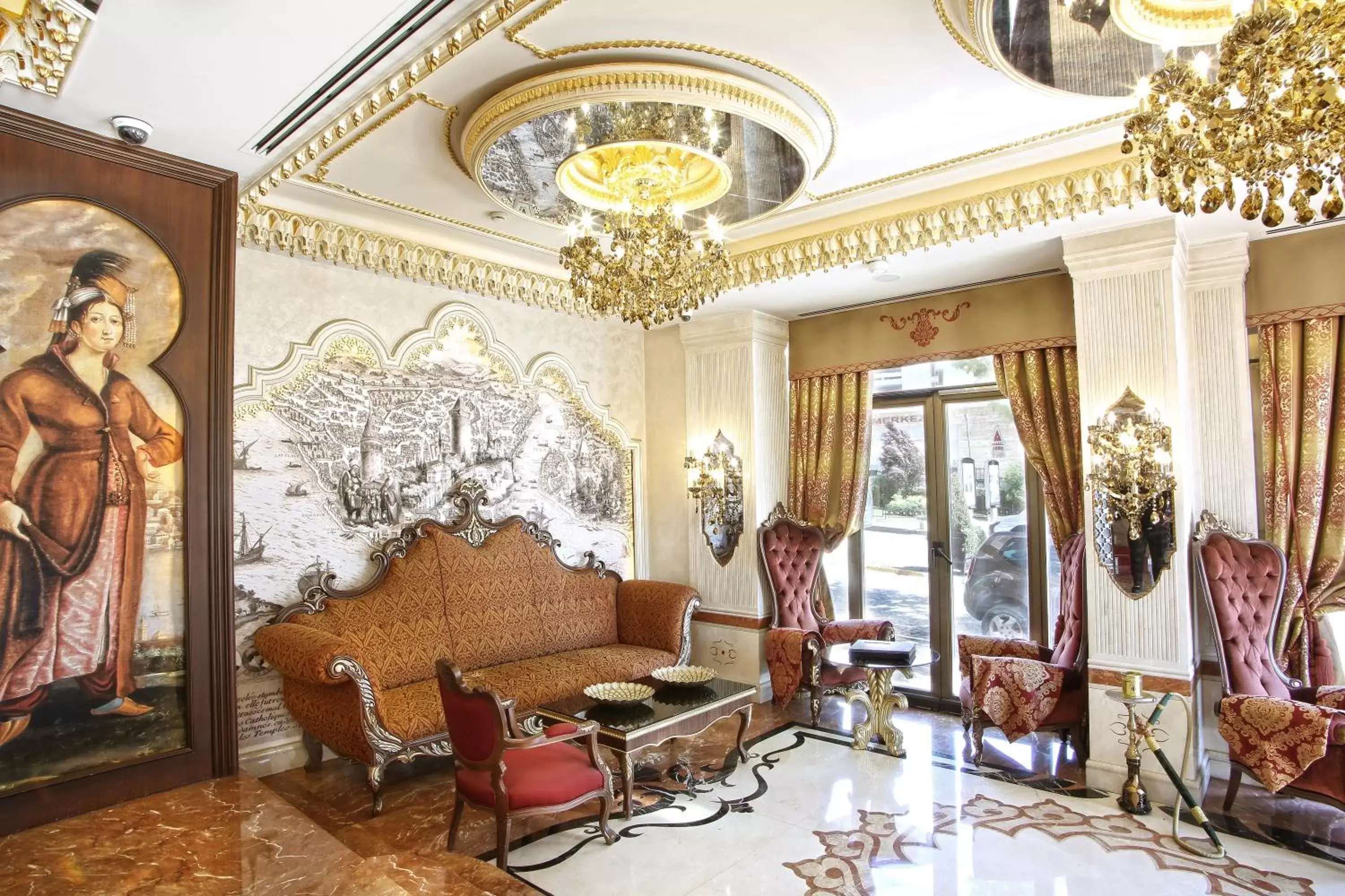 Lobby or reception, Seating Area in Daru Sultan Hotels Galata