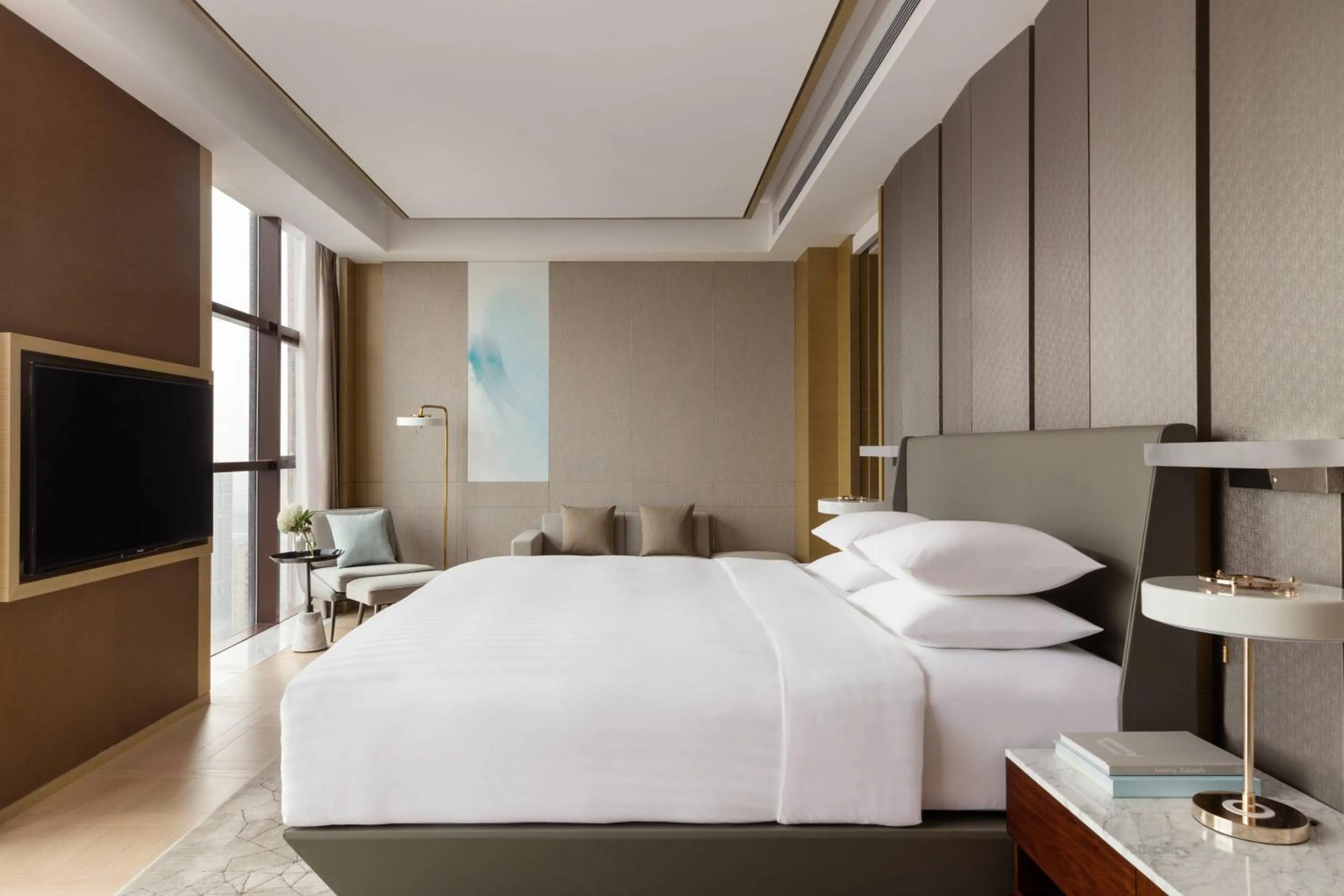 Bedroom, Bed in Courtyard by Marriott Shunde Longjiang, Near Furniture Fair