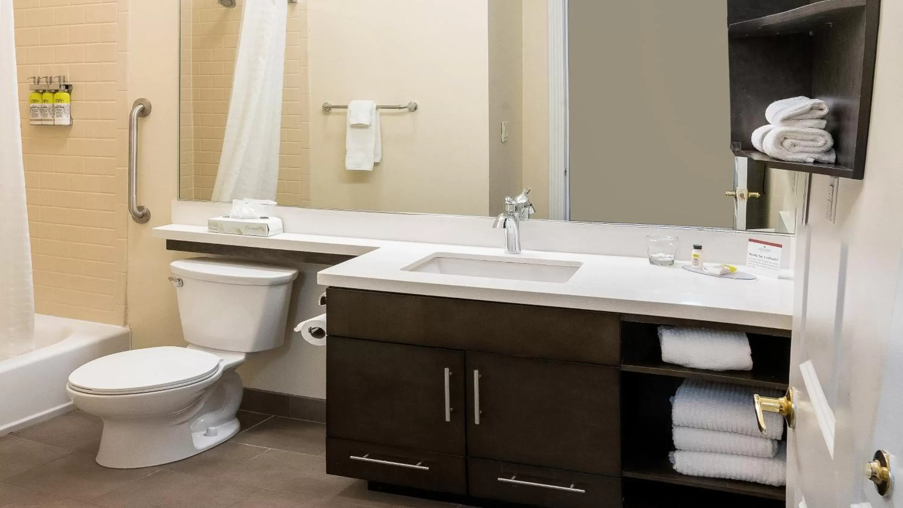 Bathroom in Candlewood Suites Saint Joseph - Benton Harbor, an IHG Hotel