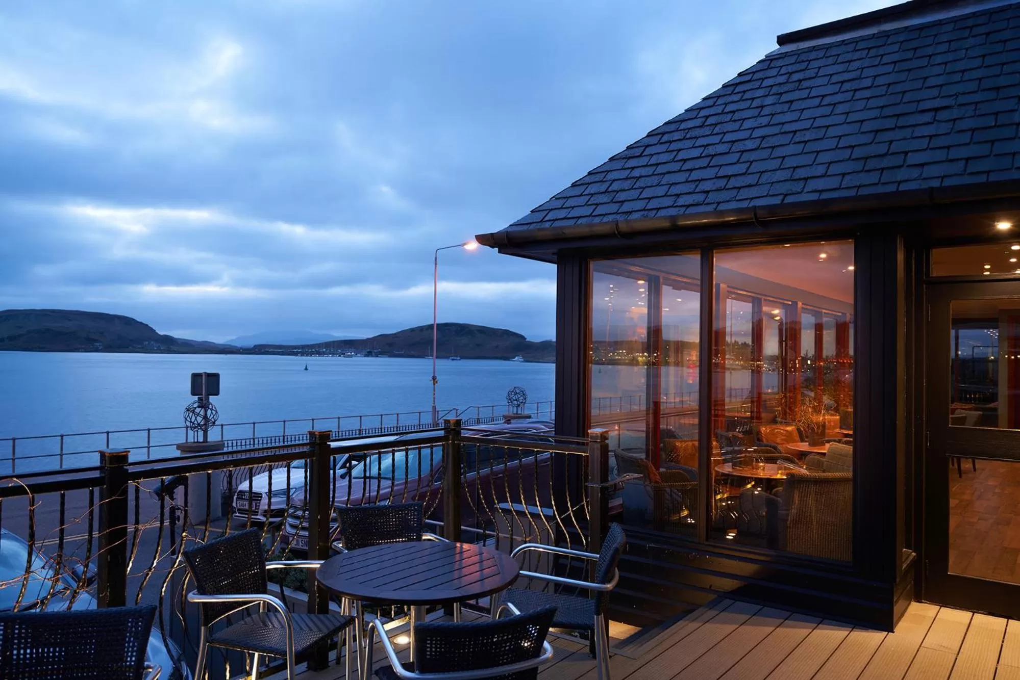 Patio in Oban Bay Hotel