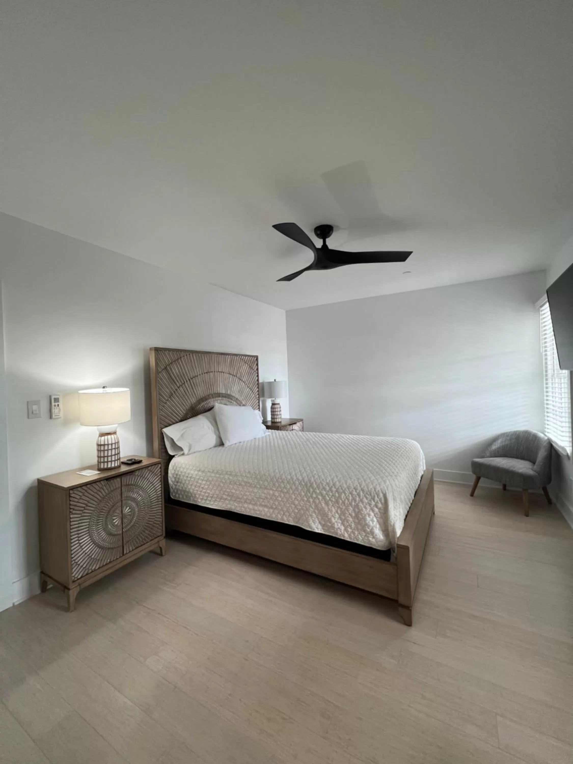 Bed in Elaine's Cape May Boutique Hotel