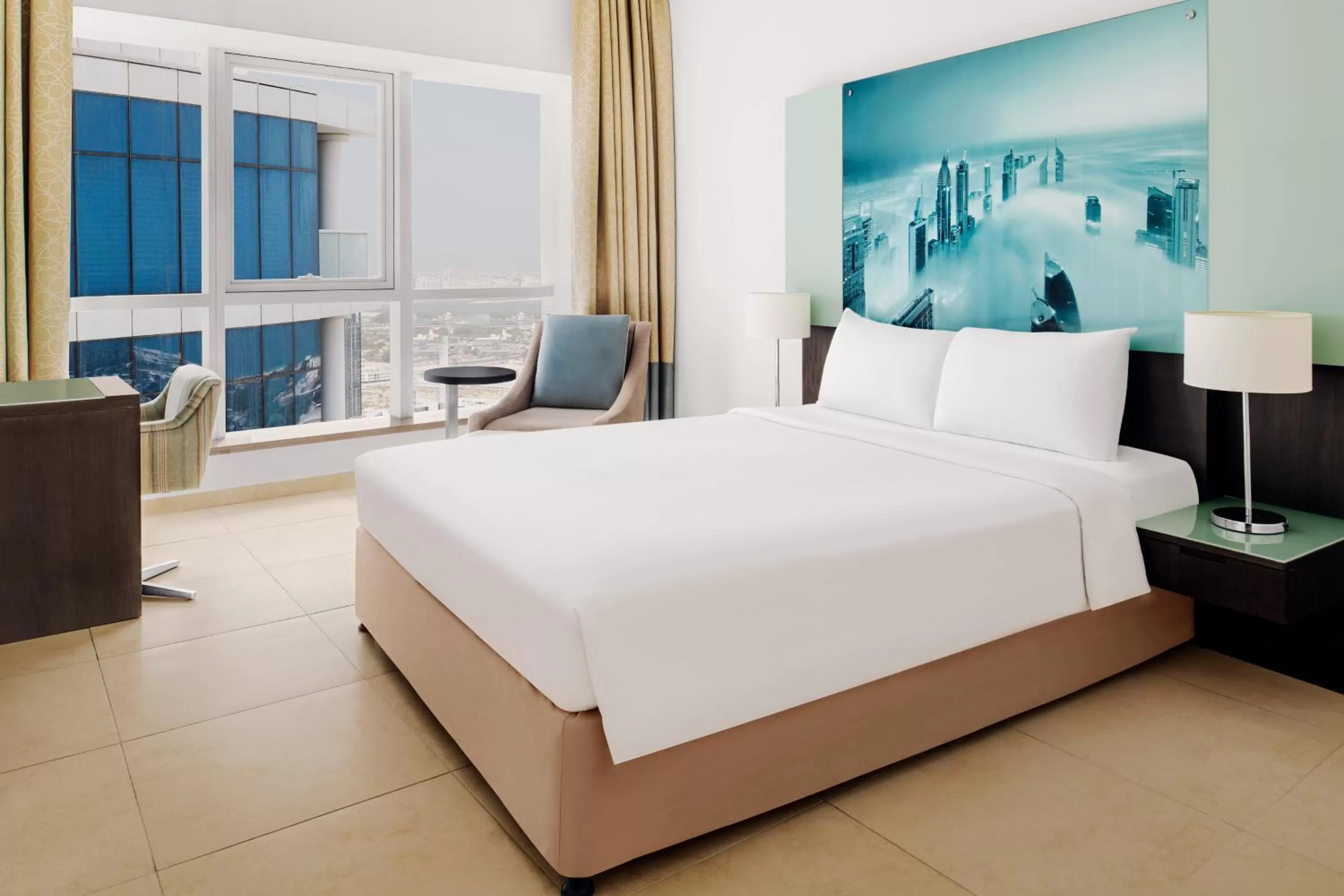 Bed in Adagio Premium Dubai Al Barsha
