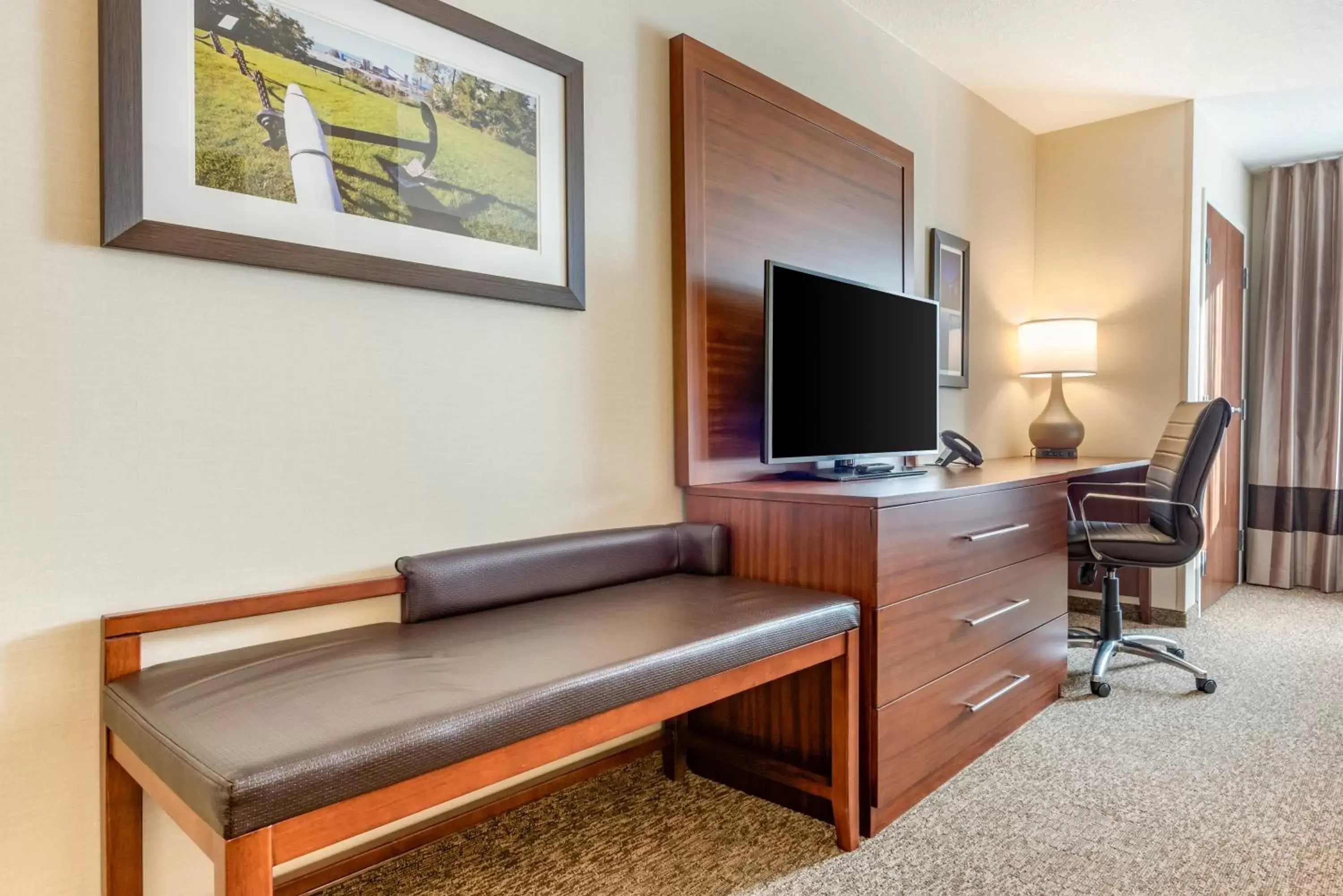 TV and multimedia, Seating Area in Comfort Inn & Suites
