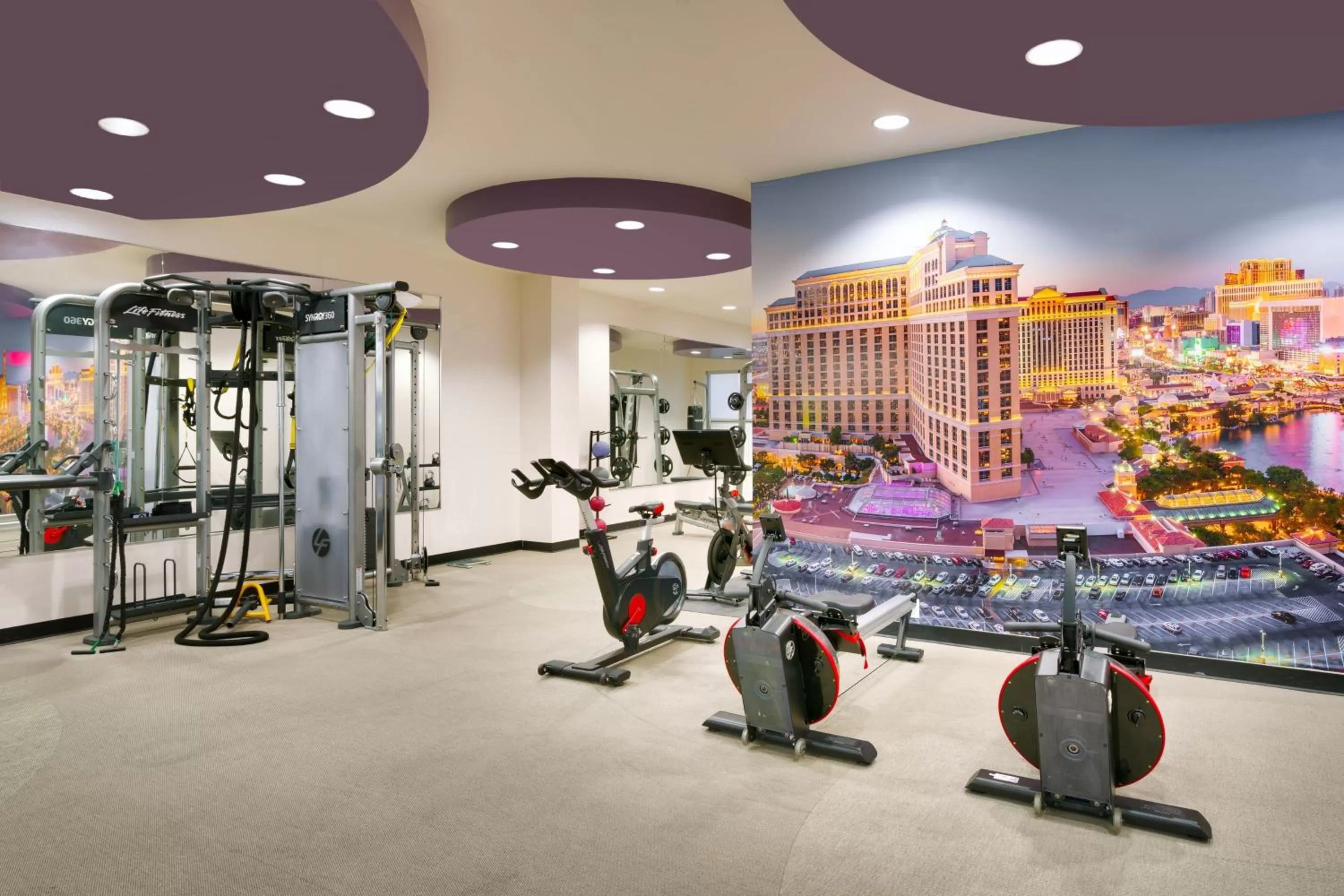 Fitness centre/facilities in SpringHill Suites by Marriott Las Vegas Convention Center