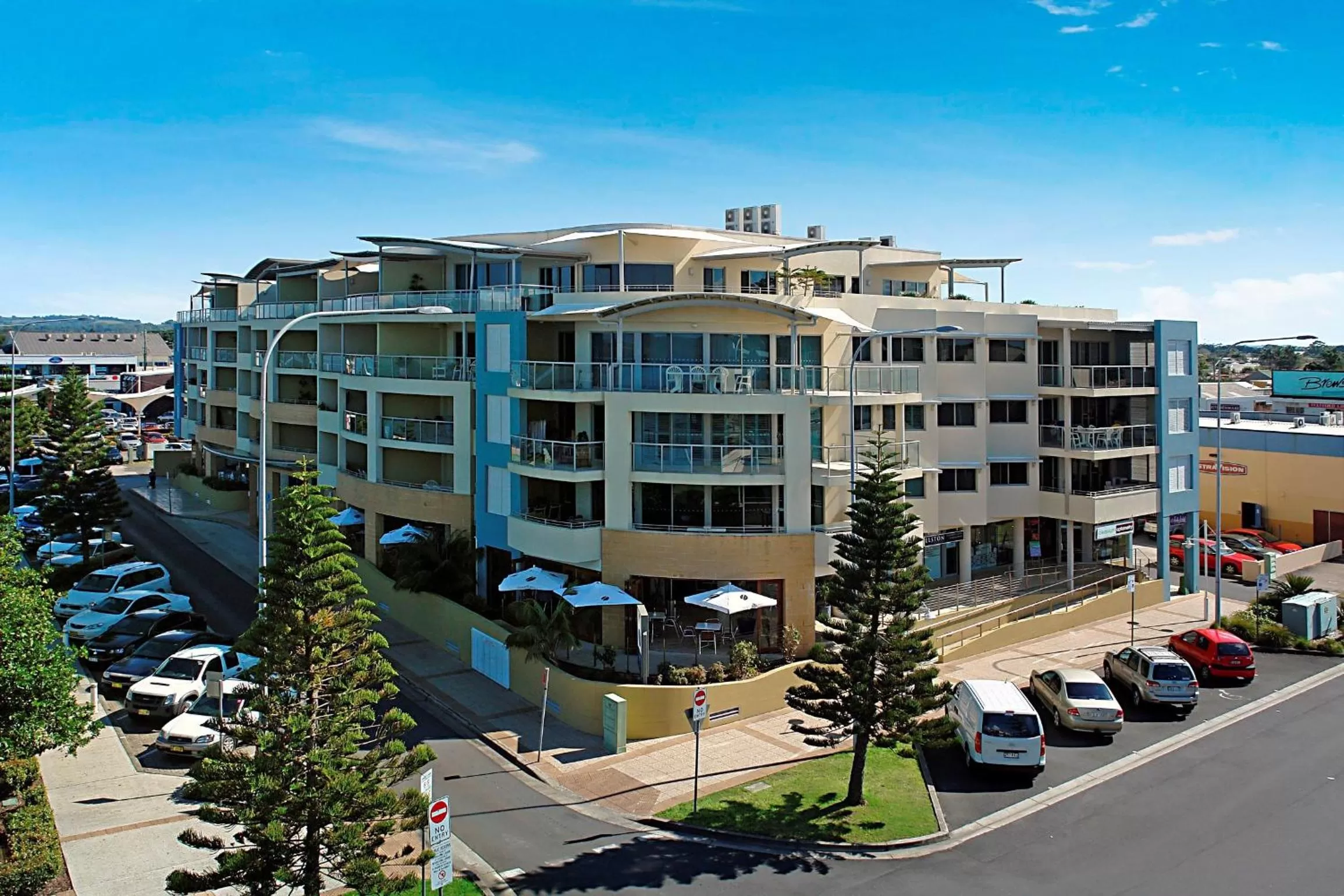 Bird's eye view in Riverside Holiday Apartments