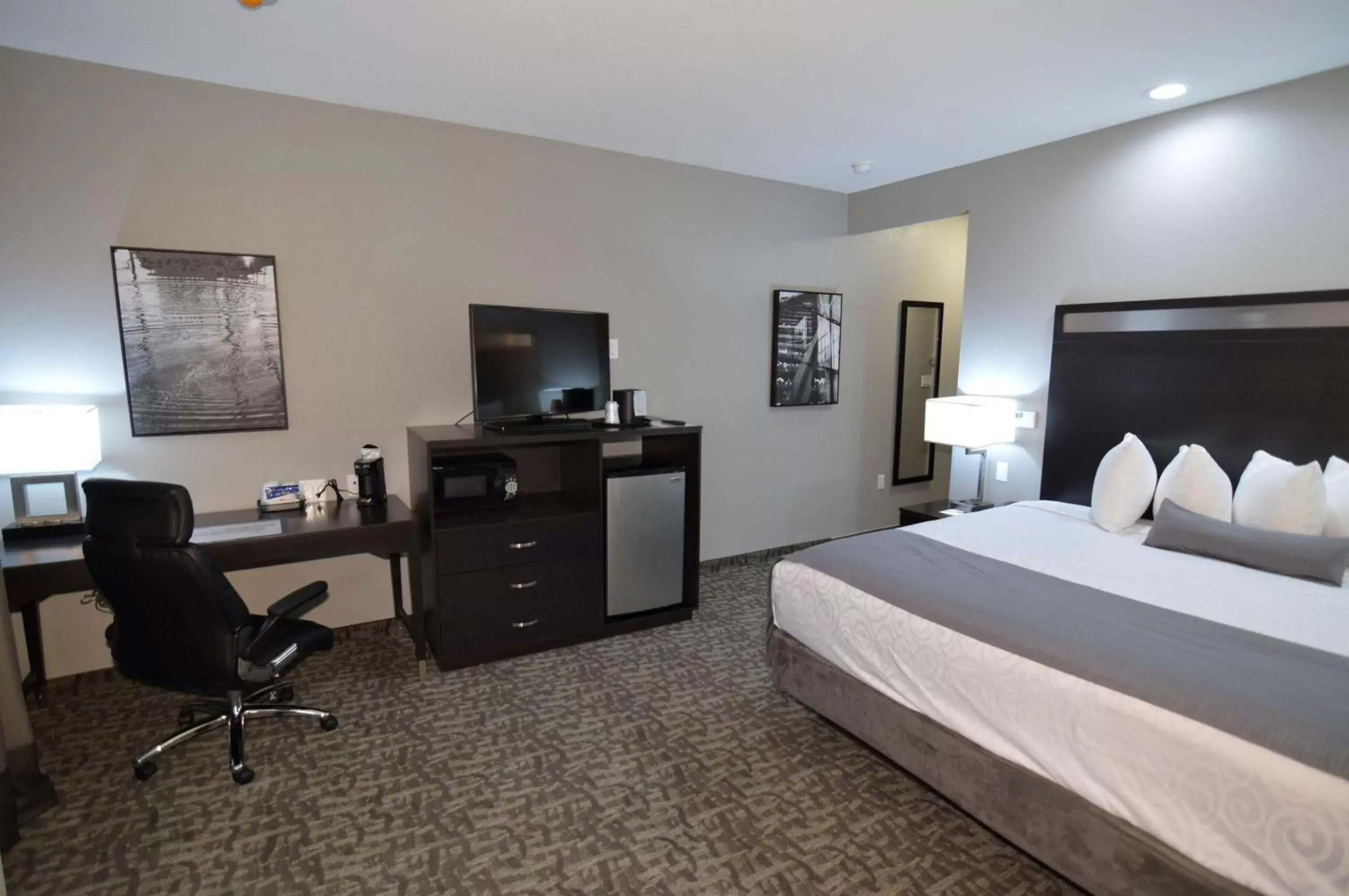 Bedroom, TV/Entertainment Center in Best Western Plus Bay City Inn & Suites