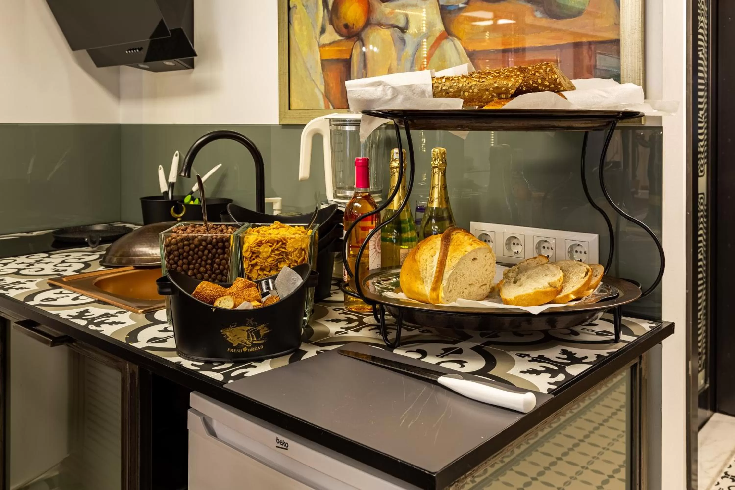 Buffet breakfast in Villa Pera Suite Hotel