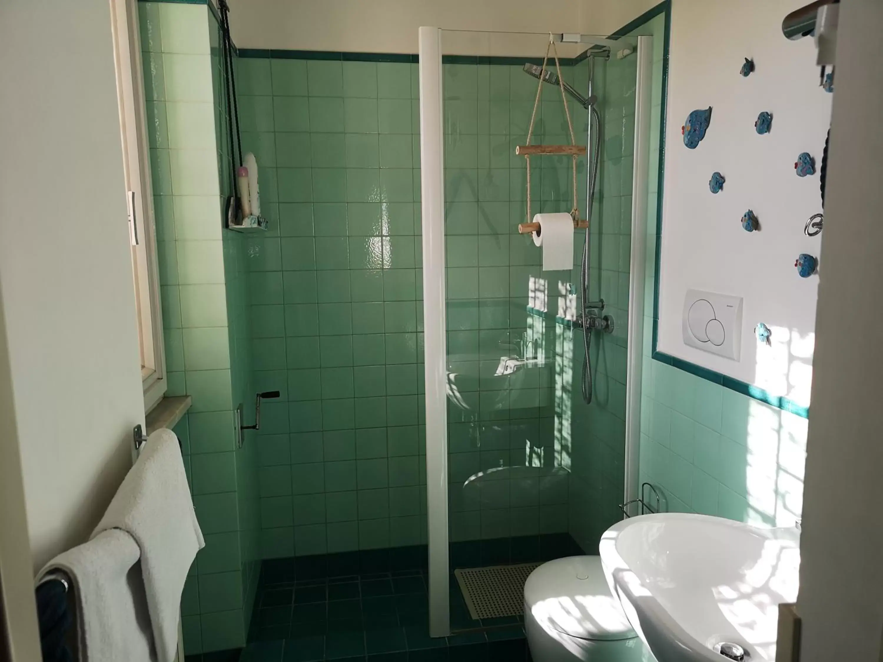 Shower, Bathroom in B&B Villa Ines