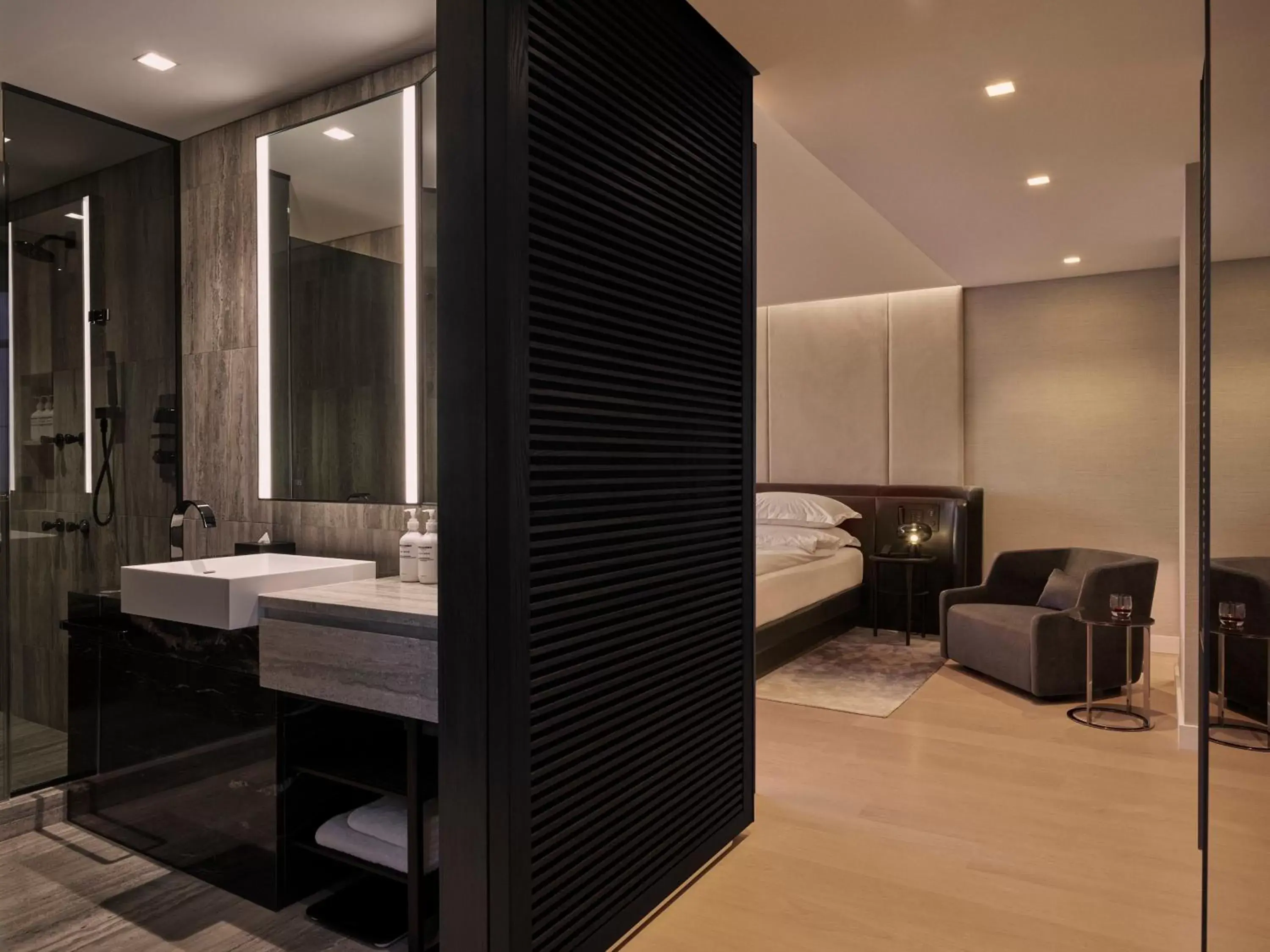 Property building, Bathroom in Equinox Hotel Hudson Yards New York City
