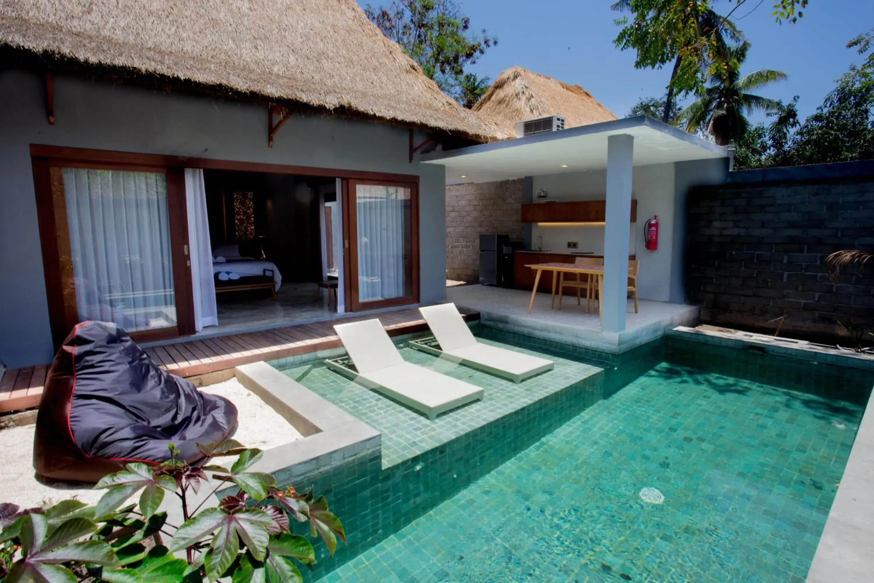 Swimming pool in A Villa Gili Air Swimming pool in A Villa Gili Air