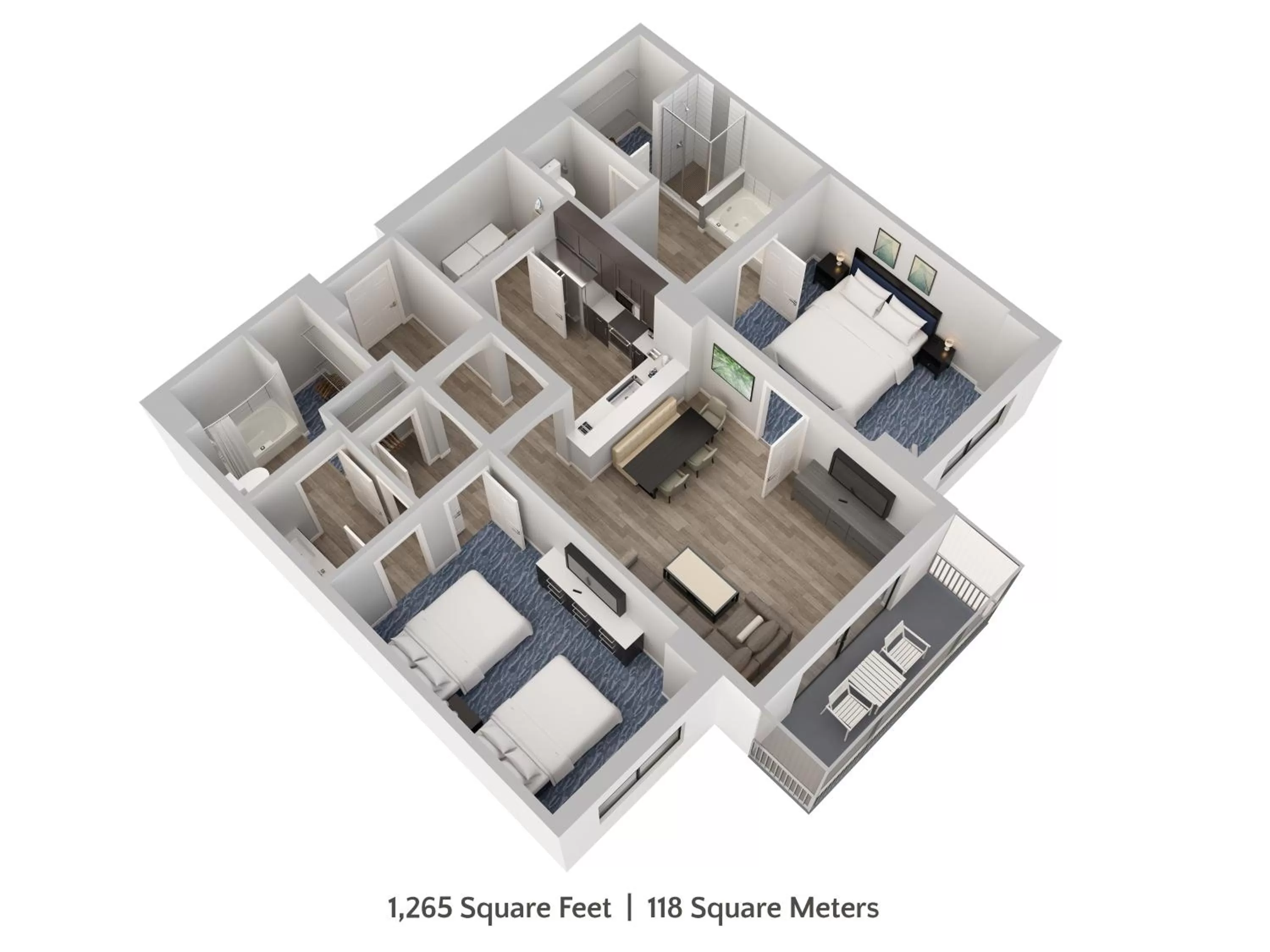 Floor plan in The Grove Resort & Water Park Orlando
