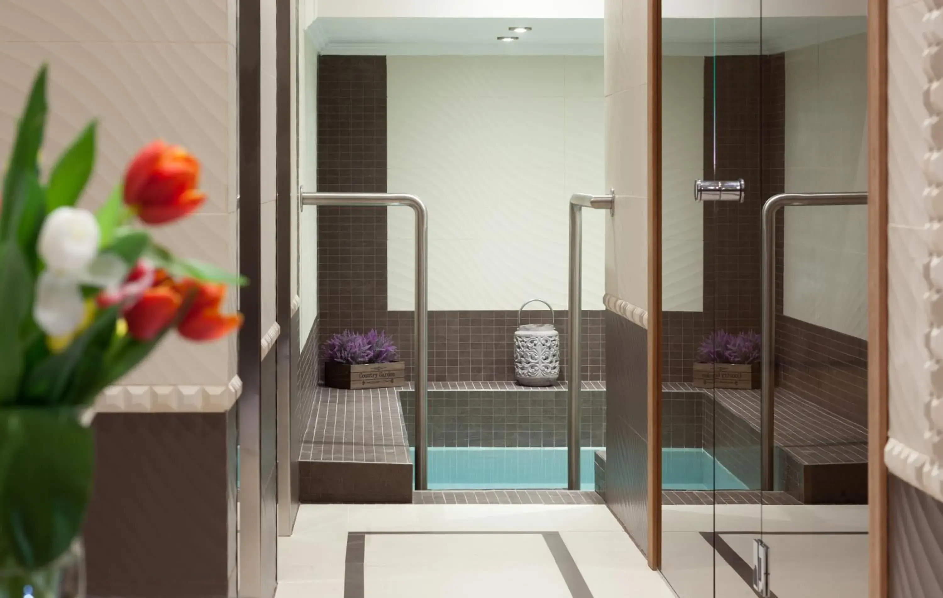 Sauna, Bathroom in Hotel Excelsior