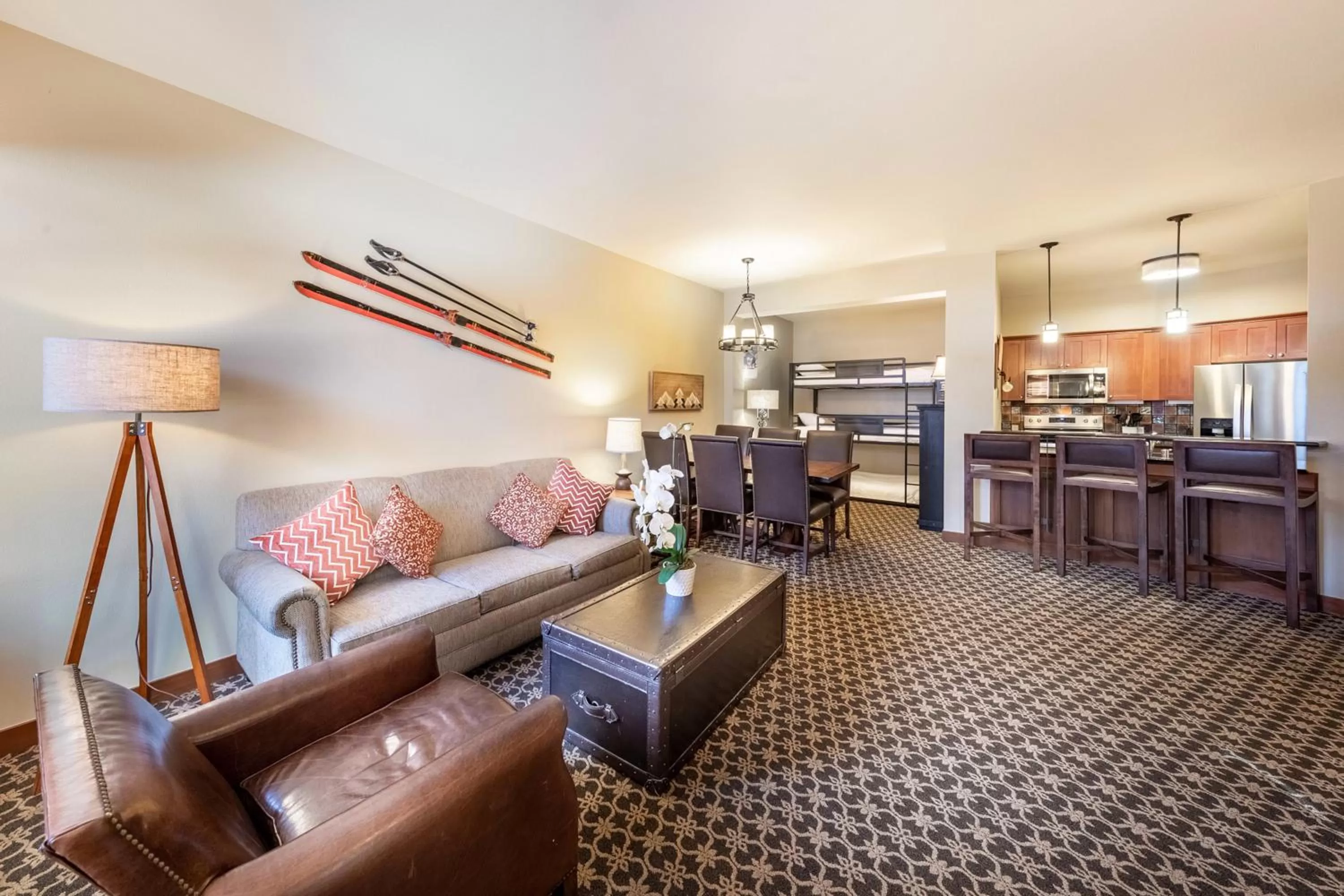 Living room in The Village at Palisades Tahoe