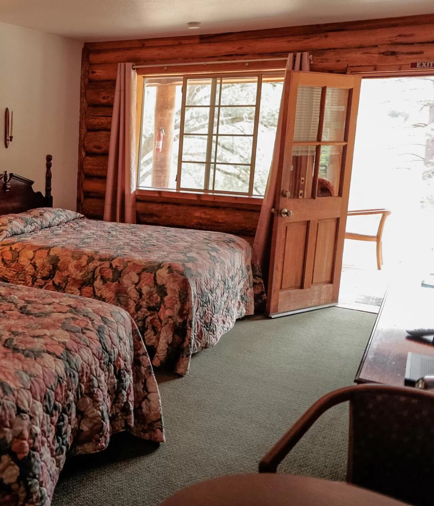 Bed in Bear Creek Cabins