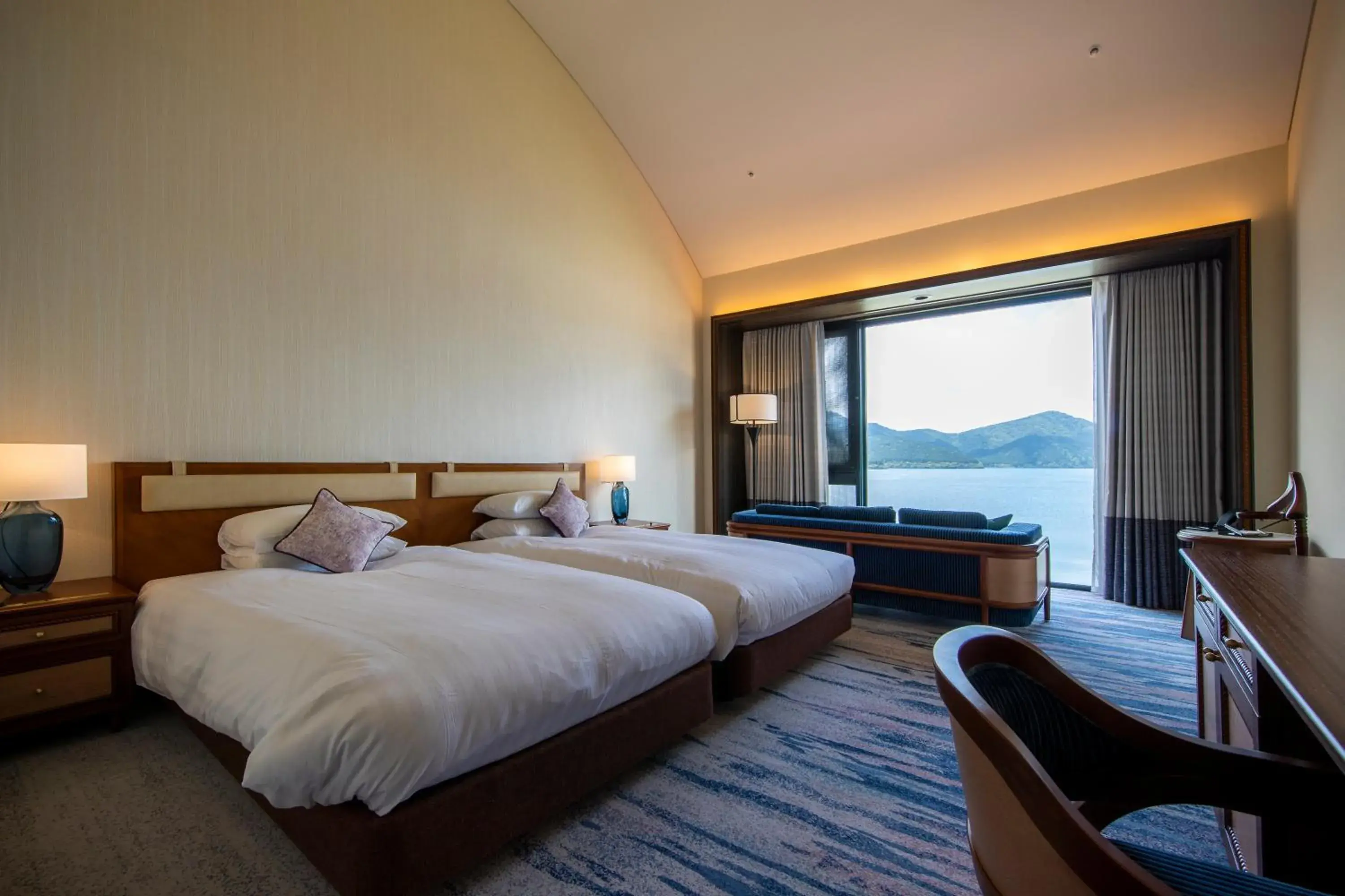 Bed in Hakone Hotel