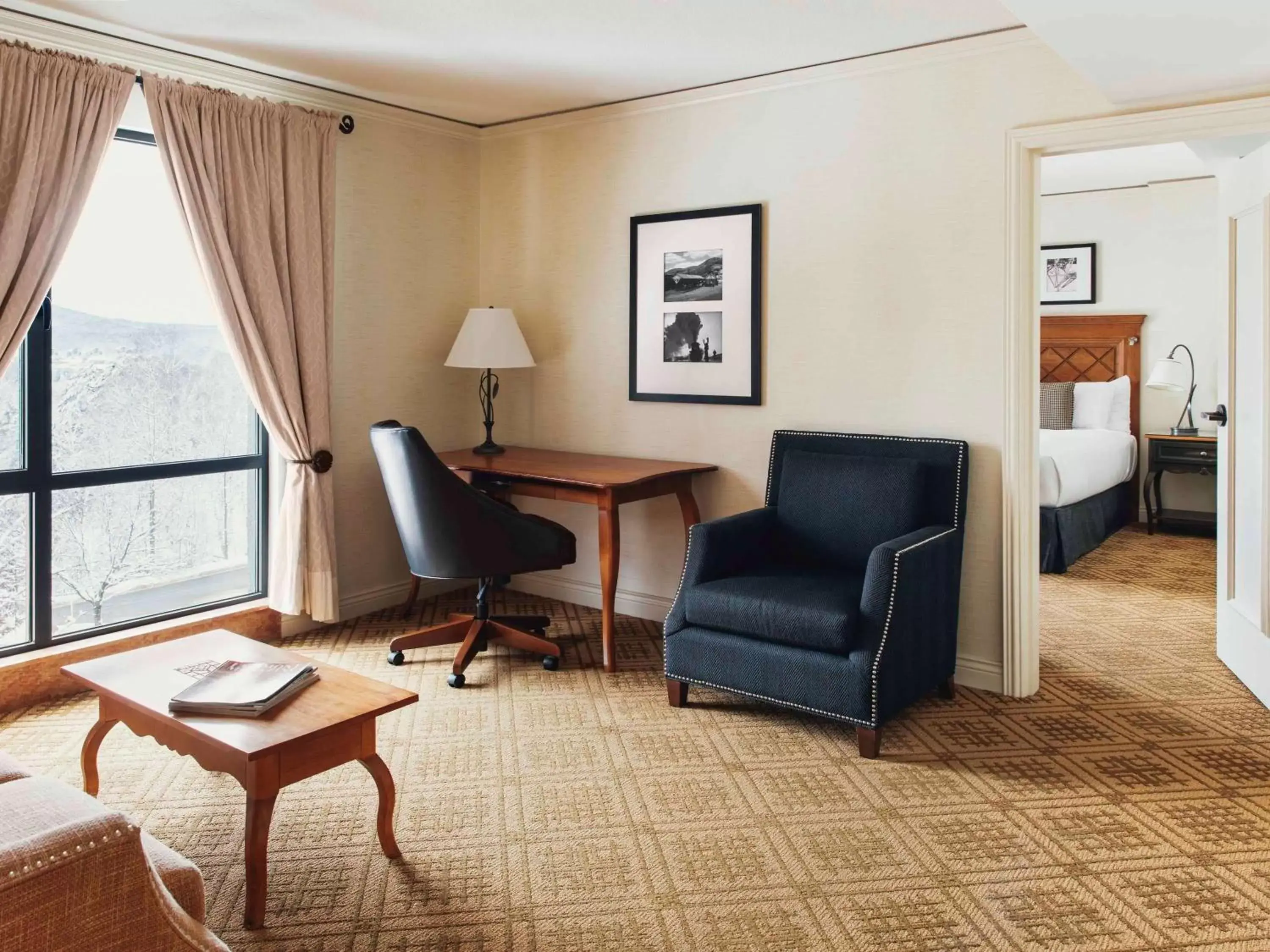 Bedroom, Seating Area in Fairmont Tremblant