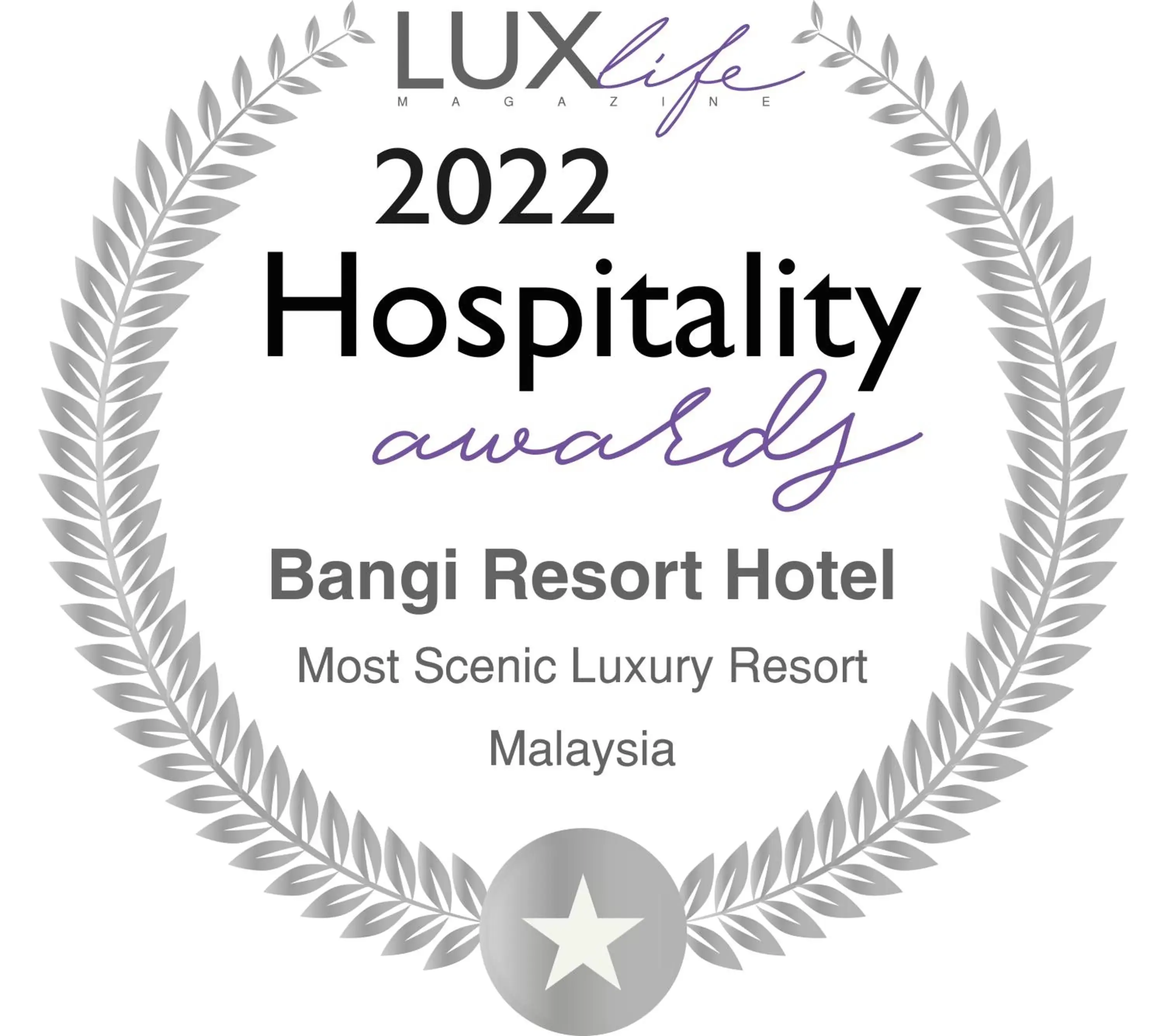 Certificate/Award in Bangi Resort Hotel