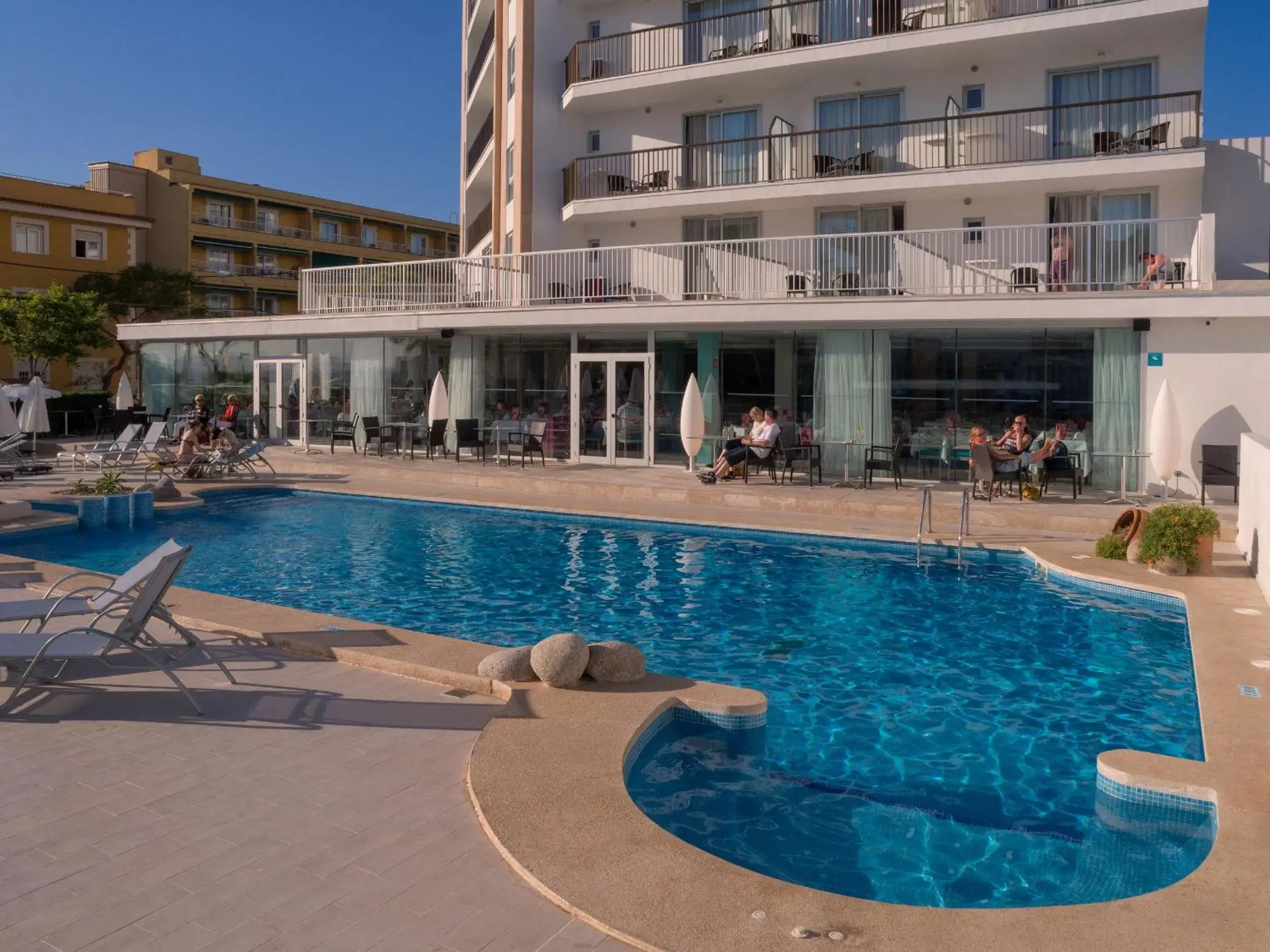 Seating area, Swimming Pool in Hotel JS Palma Stay - Adults Only