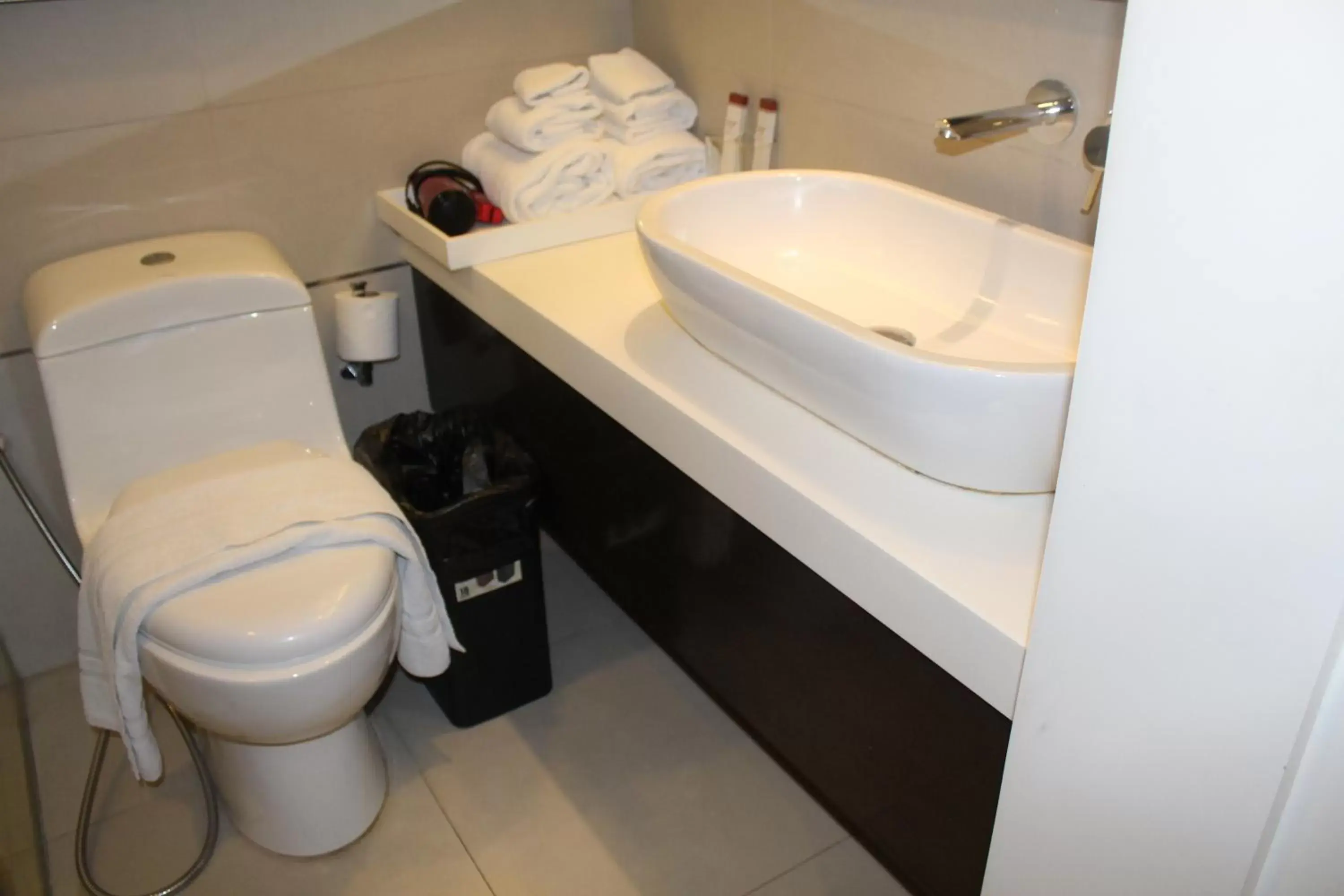 Toilet, Bathroom in Ciudad Fernandina Hotel
