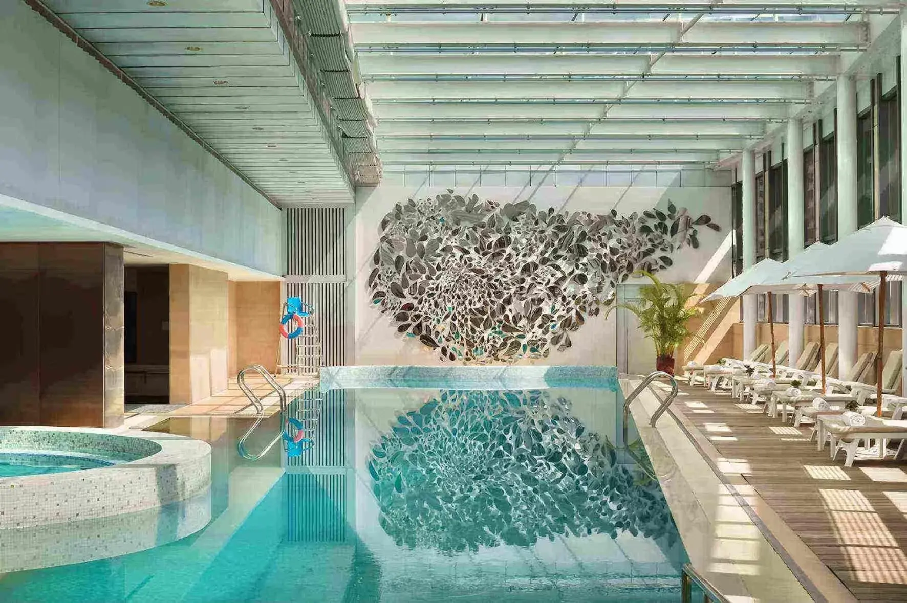 Swimming pool in Marco Polo Parkside, Beijing Swimming pool in Marco Polo Parkside, Beijing