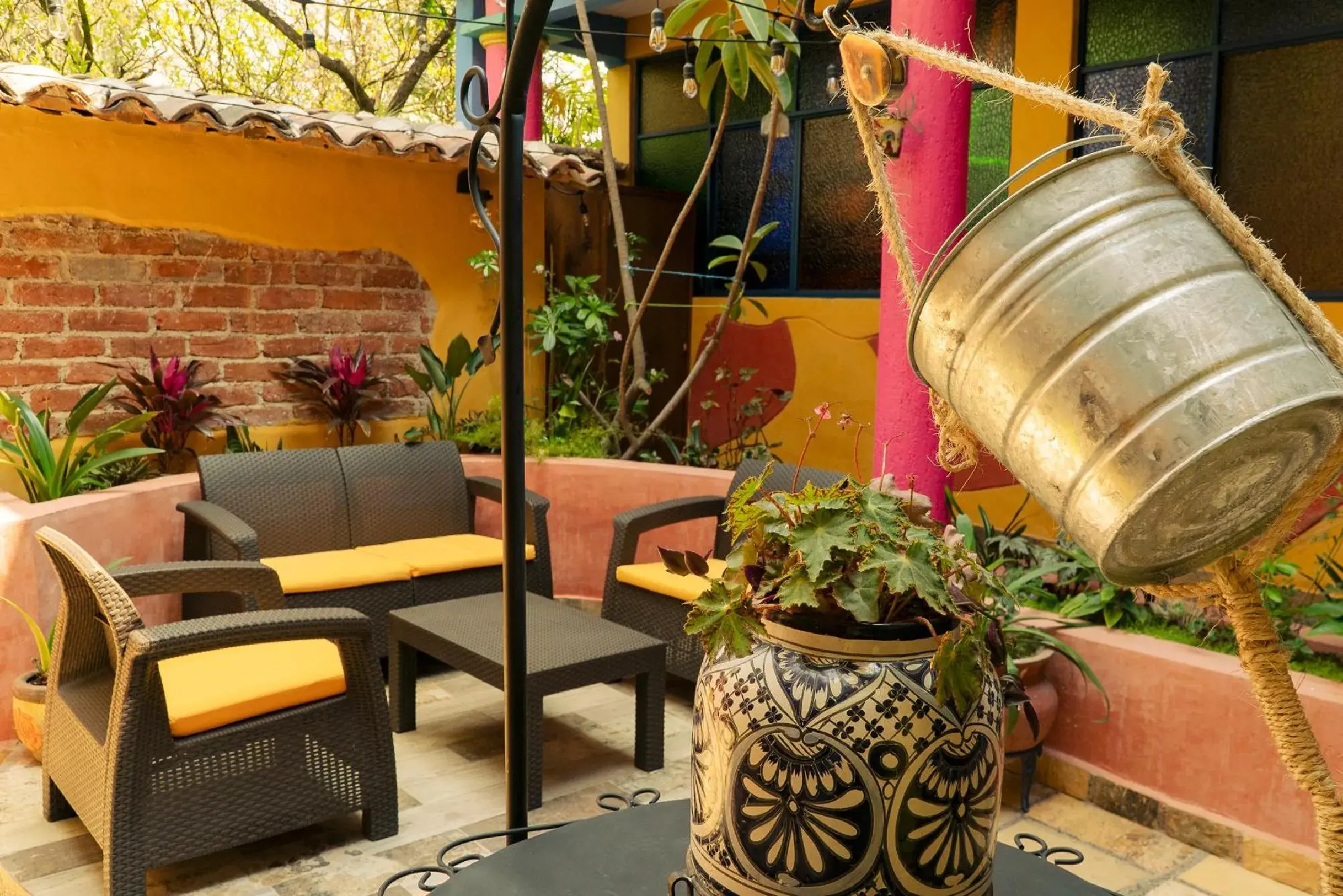 Patio in Hotel Tepeyac