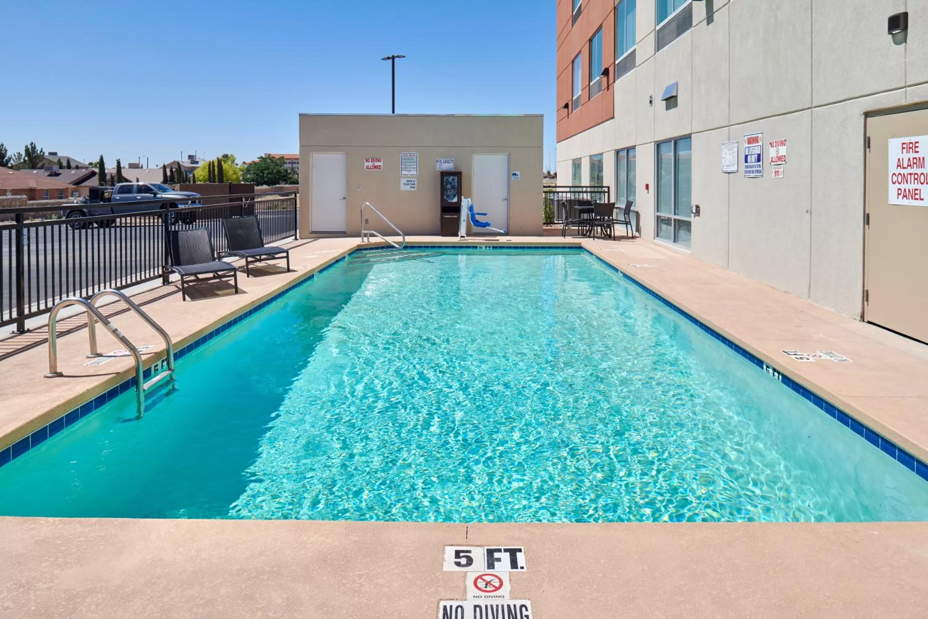 Swimming pool in Holiday Inn Express & Suites El Paso East-Loop 375 by IHG