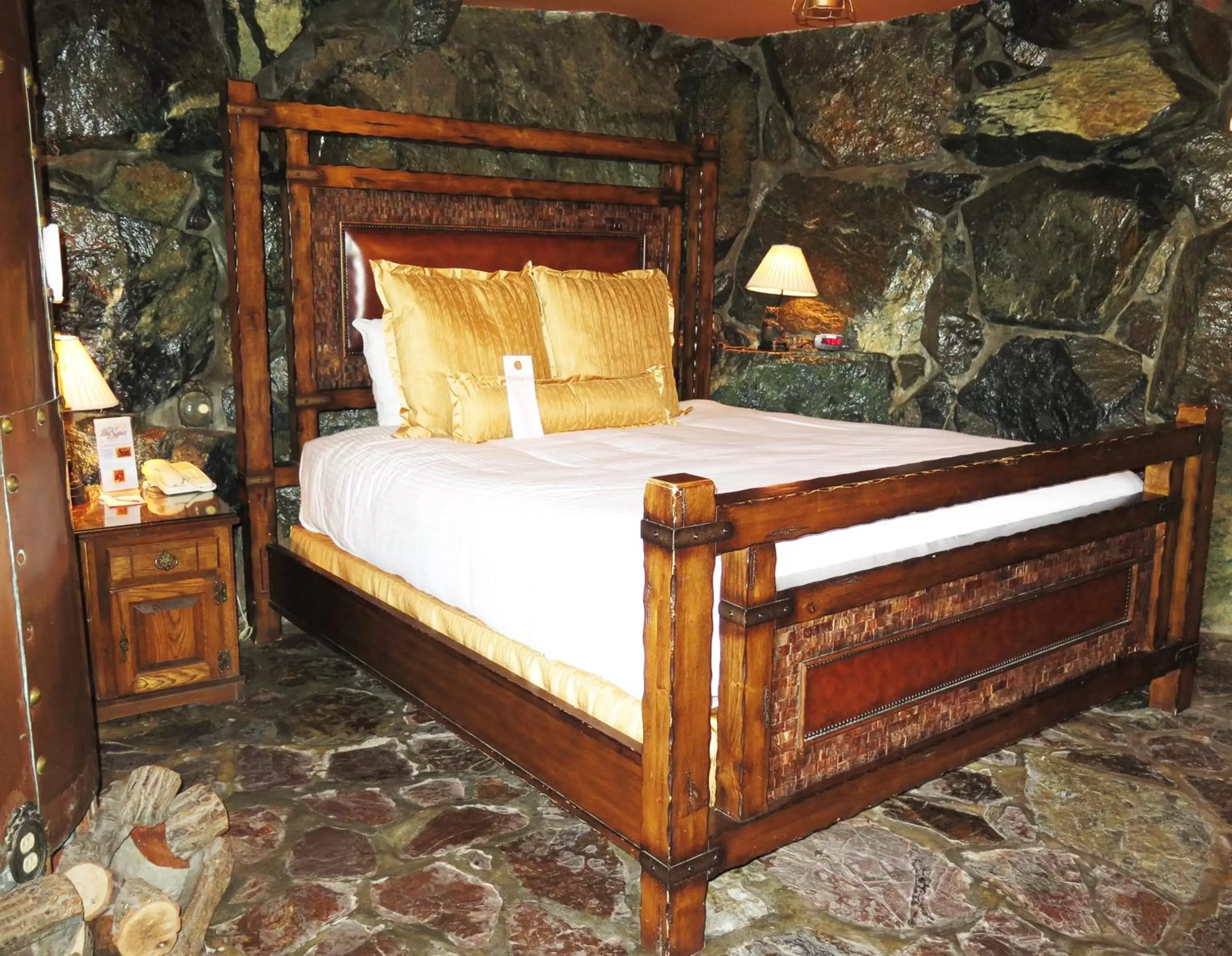 Bed in Madonna Inn