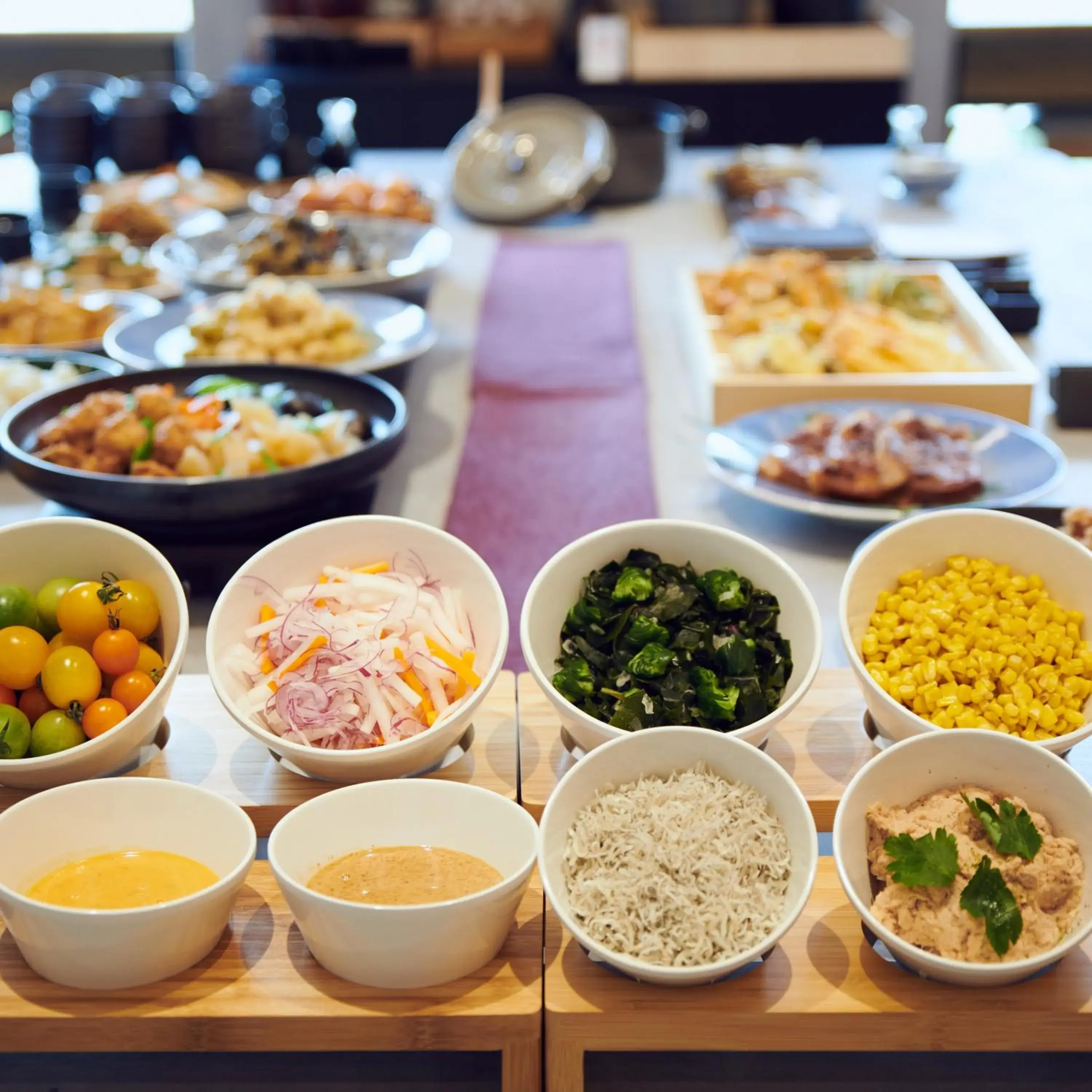 Buffet breakfast in hotel androoms Shin-Osaka