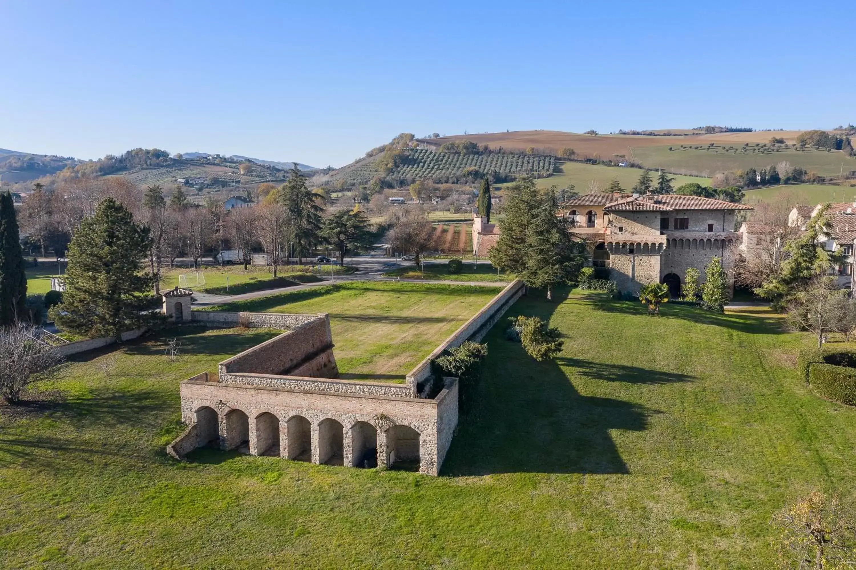 Bird's eye view in Castello del Capitano delle Artiglierie