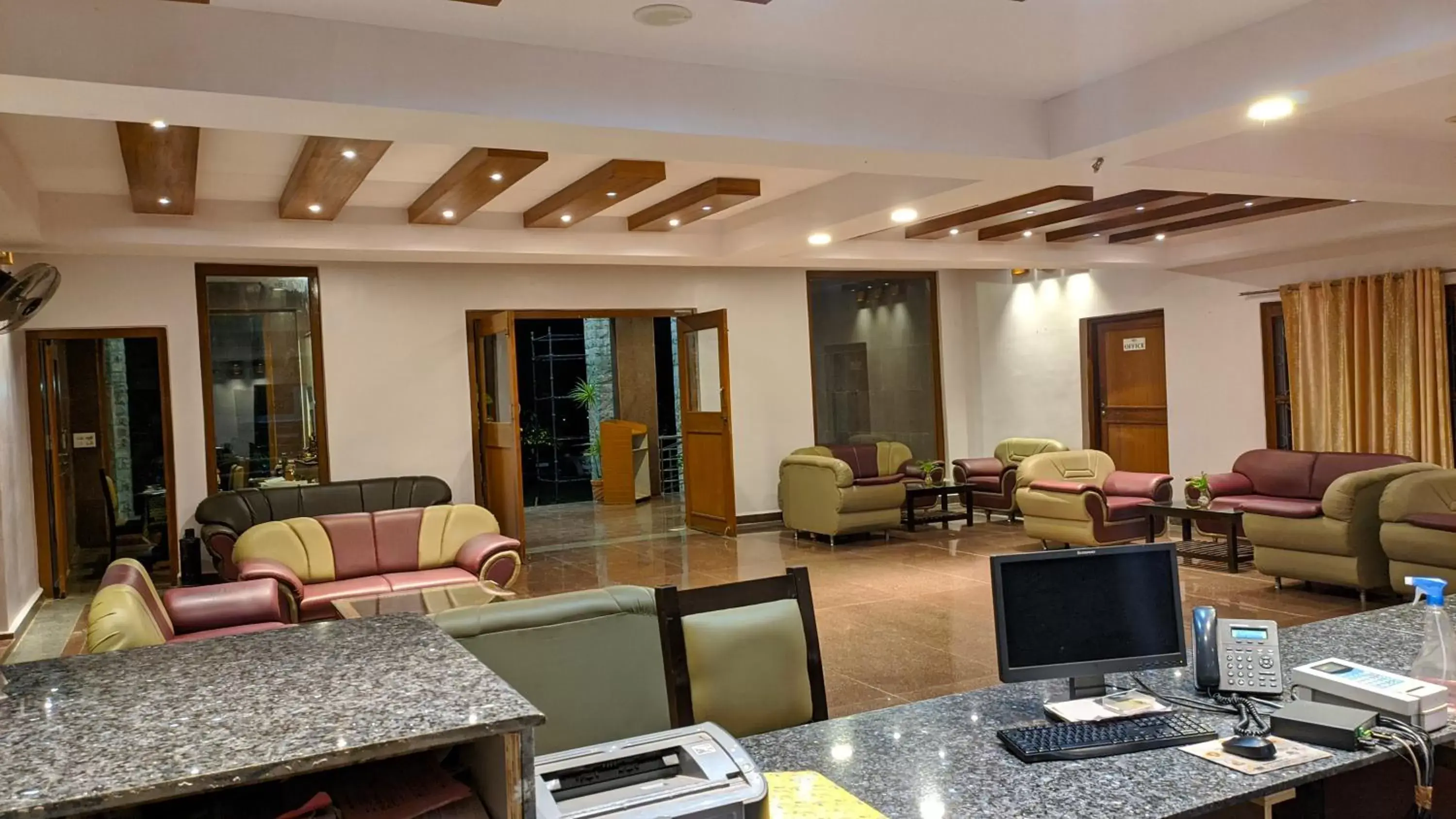 Lobby or reception in Kanthi Resorts Badami