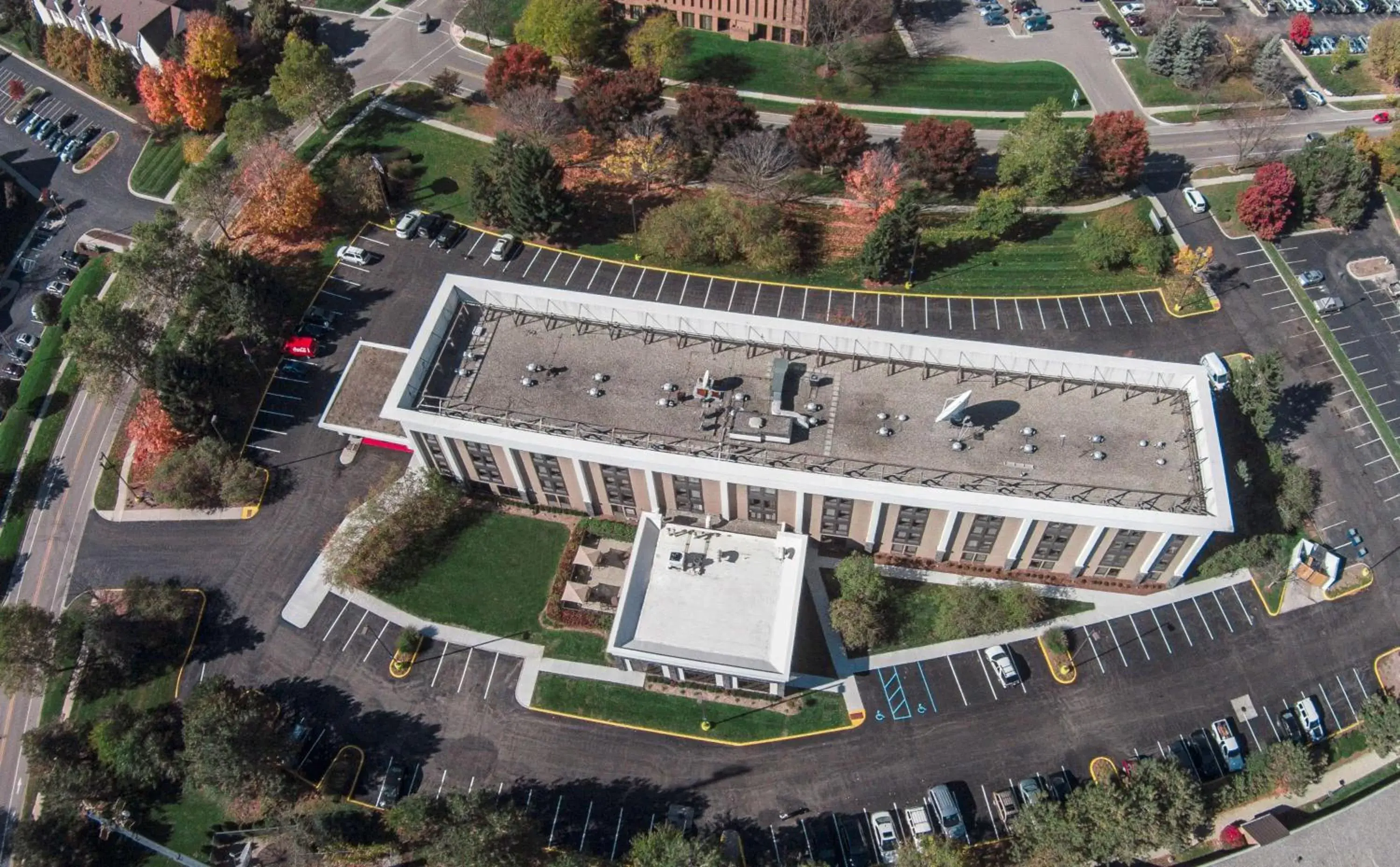 Property building, Bird's-eye View in Hampton Inn Ann Arbor-South