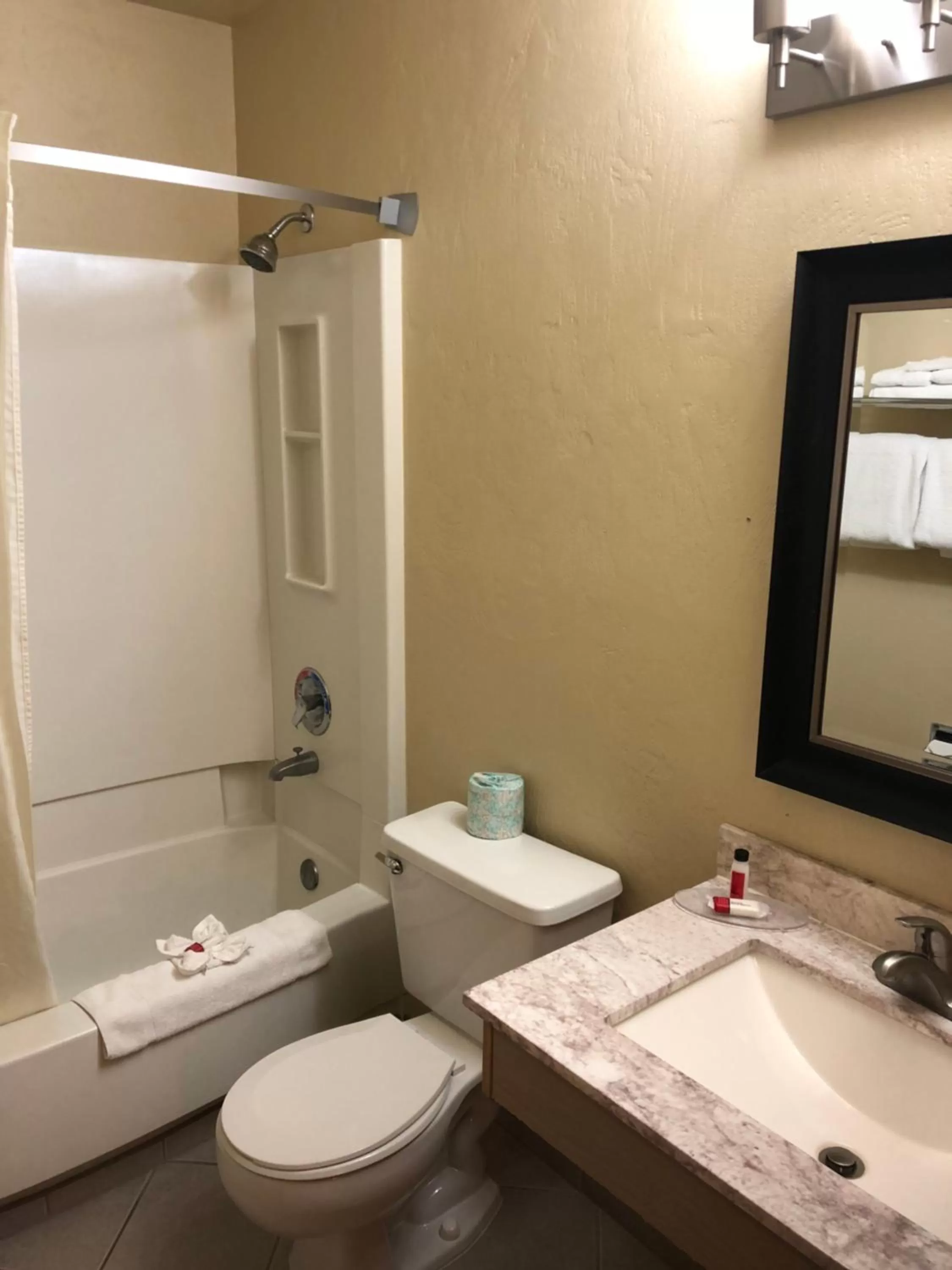 Bathroom in Super 8 by Wyndham Kennewick