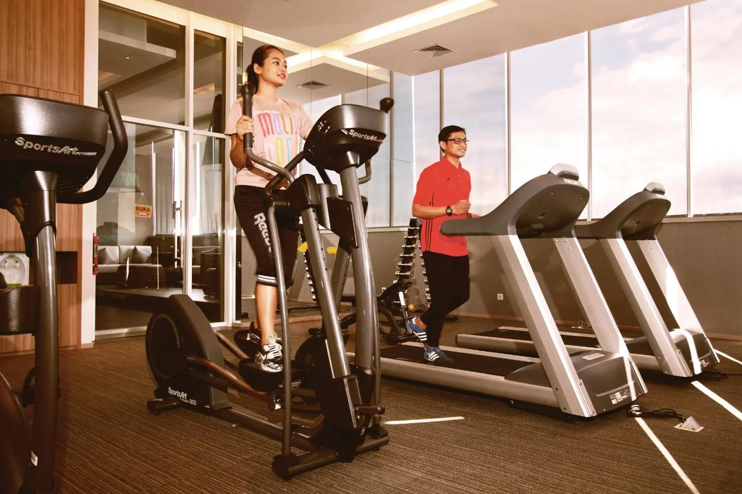 Decorative detail, Fitness Center/Facilities in FOX Hotel Pekanbaru