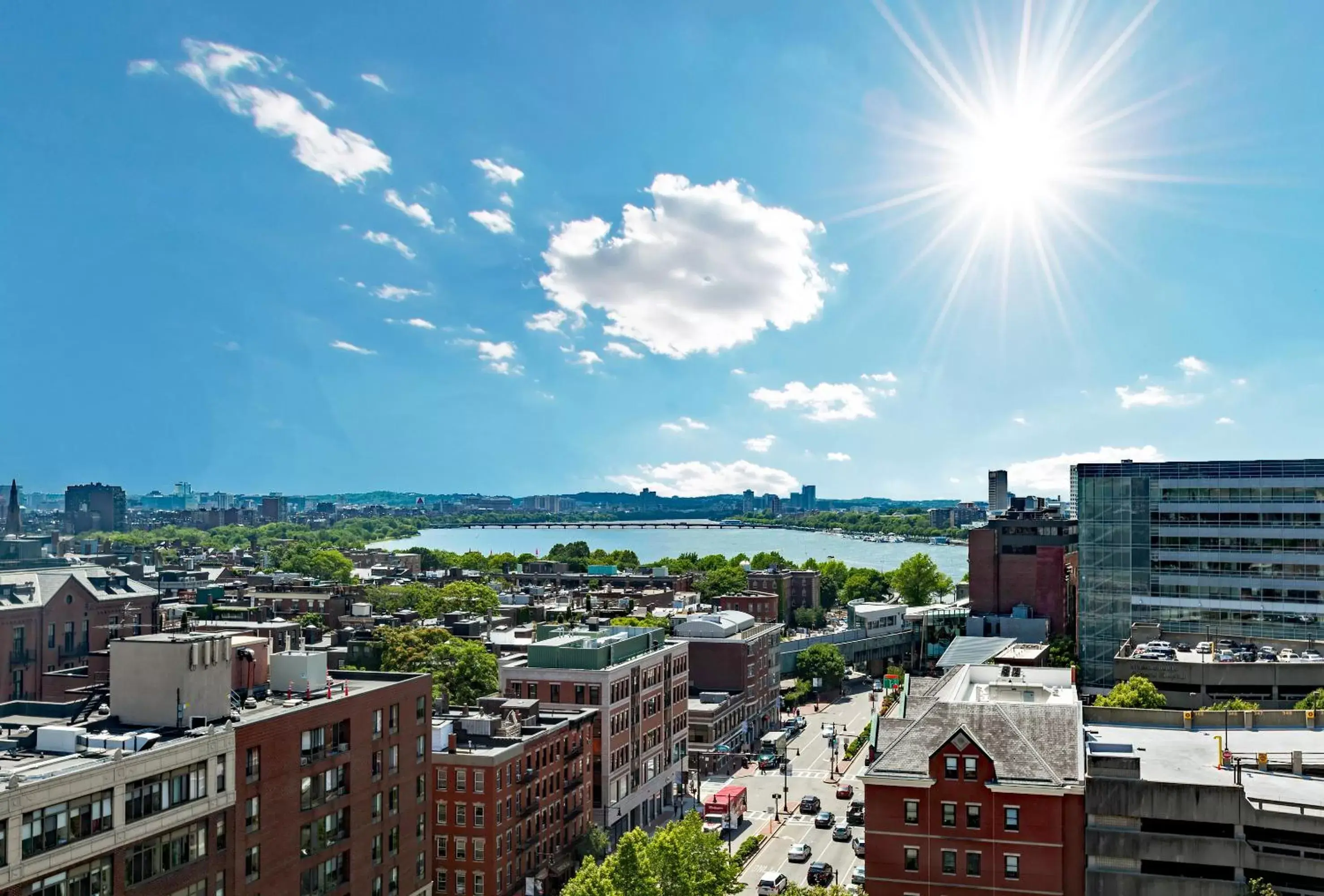 City view in Wyndham Boston Beacon Hill