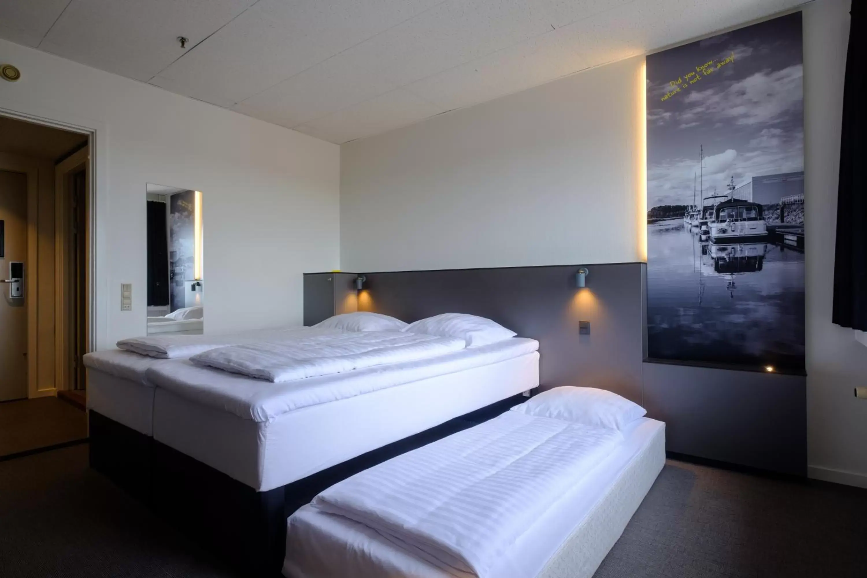 Bed in Zleep Hotel Ishøj