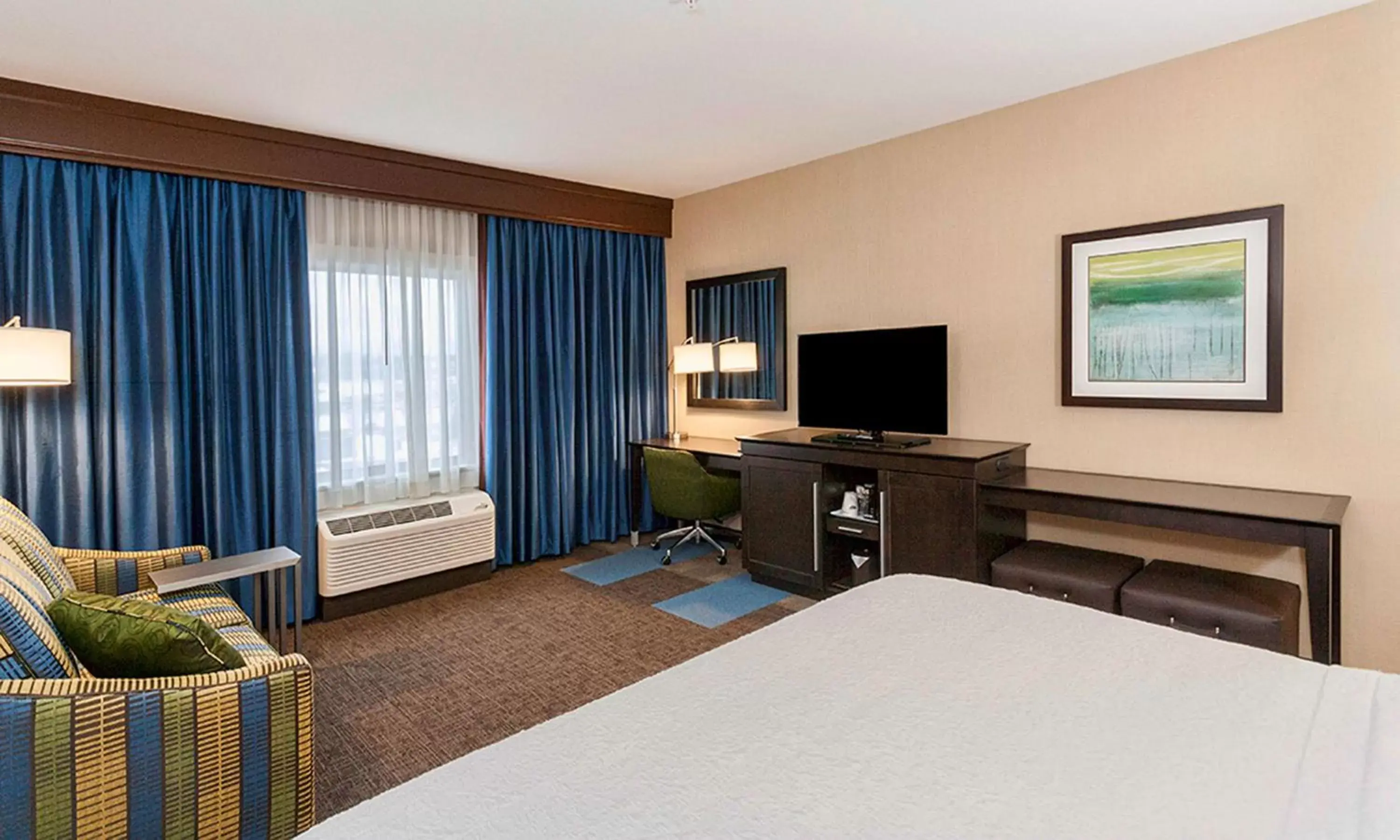 Bedroom, TV/Entertainment Center in Hampton Inn & Suites Duluth North Mn
