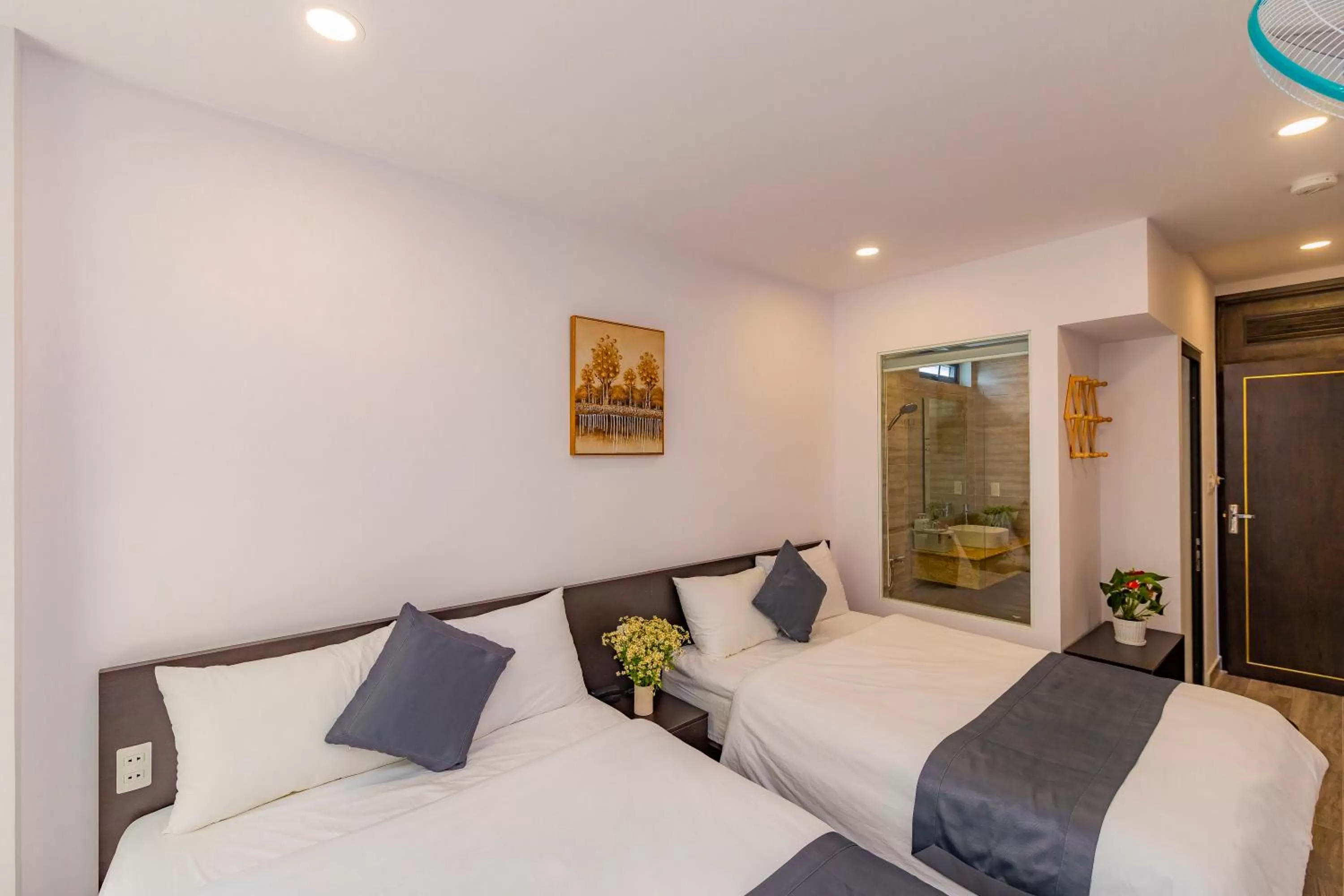 Bed in Khanh Uyen 3 Hotel