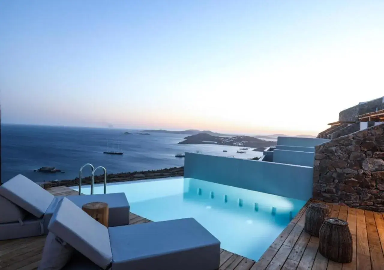 Sea view, Swimming Pool in Alissachni Mykonos