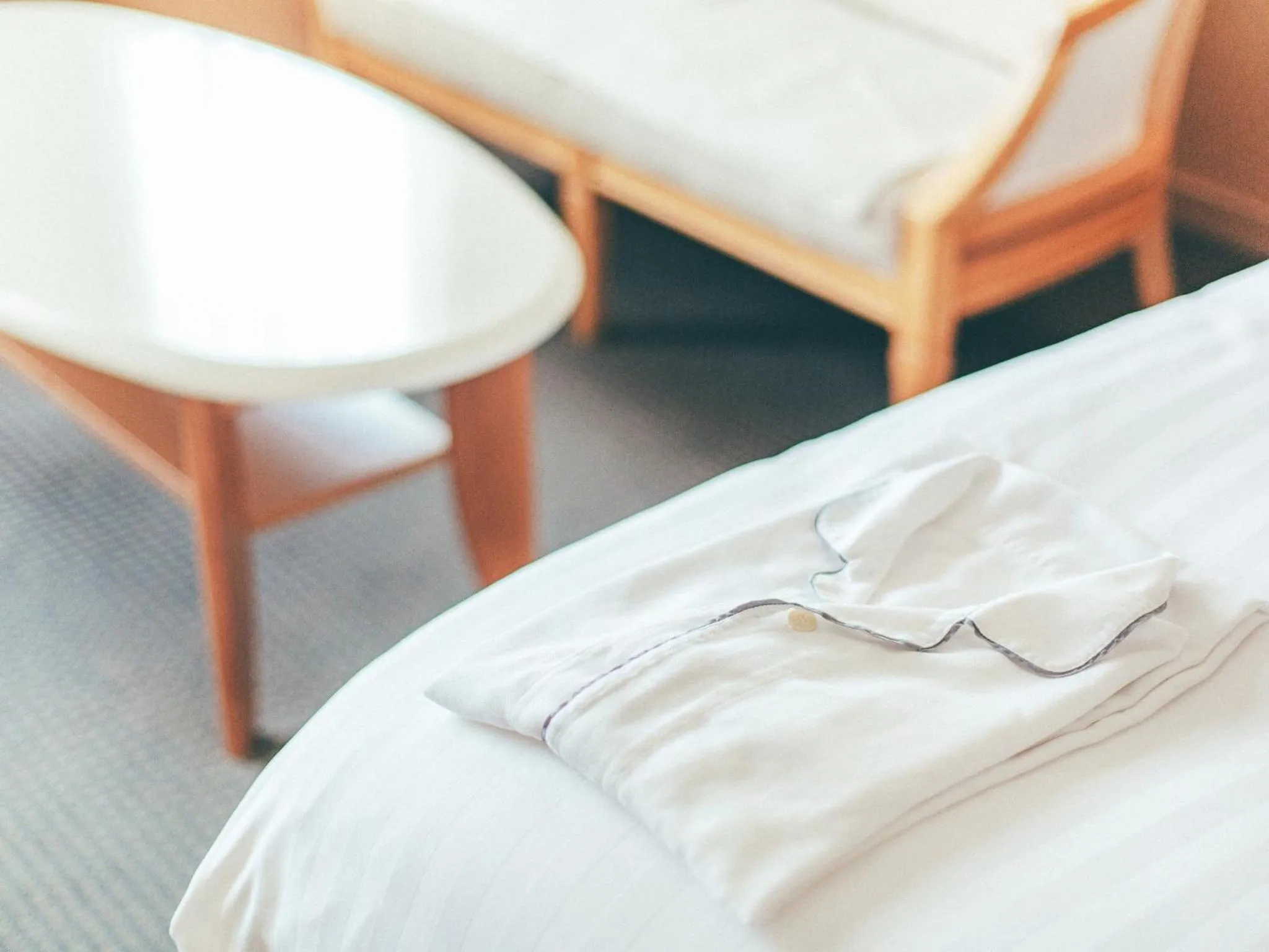 Photo of the whole room, Bed in Kanazawa Kokusai Hotel