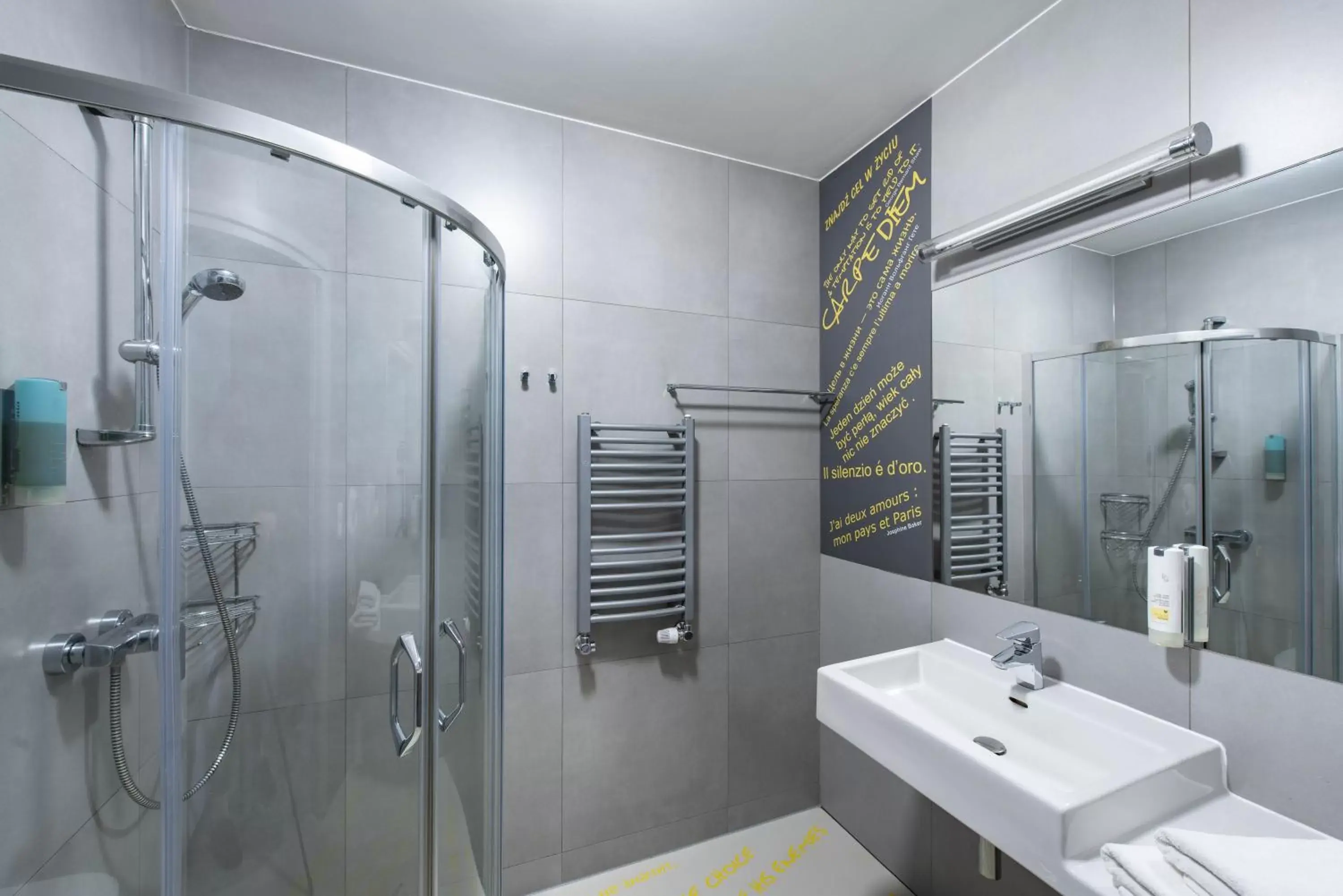 Shower, Bathroom in Hotel Lenart